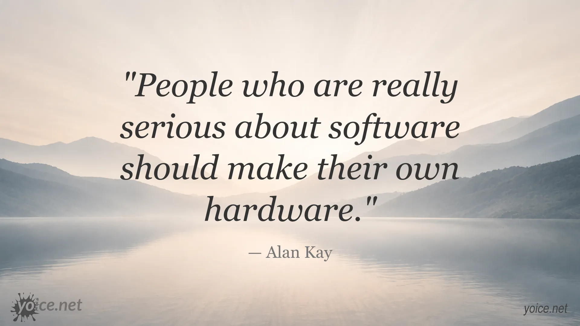 Inspirational software quote image attributed to Alan Kay
