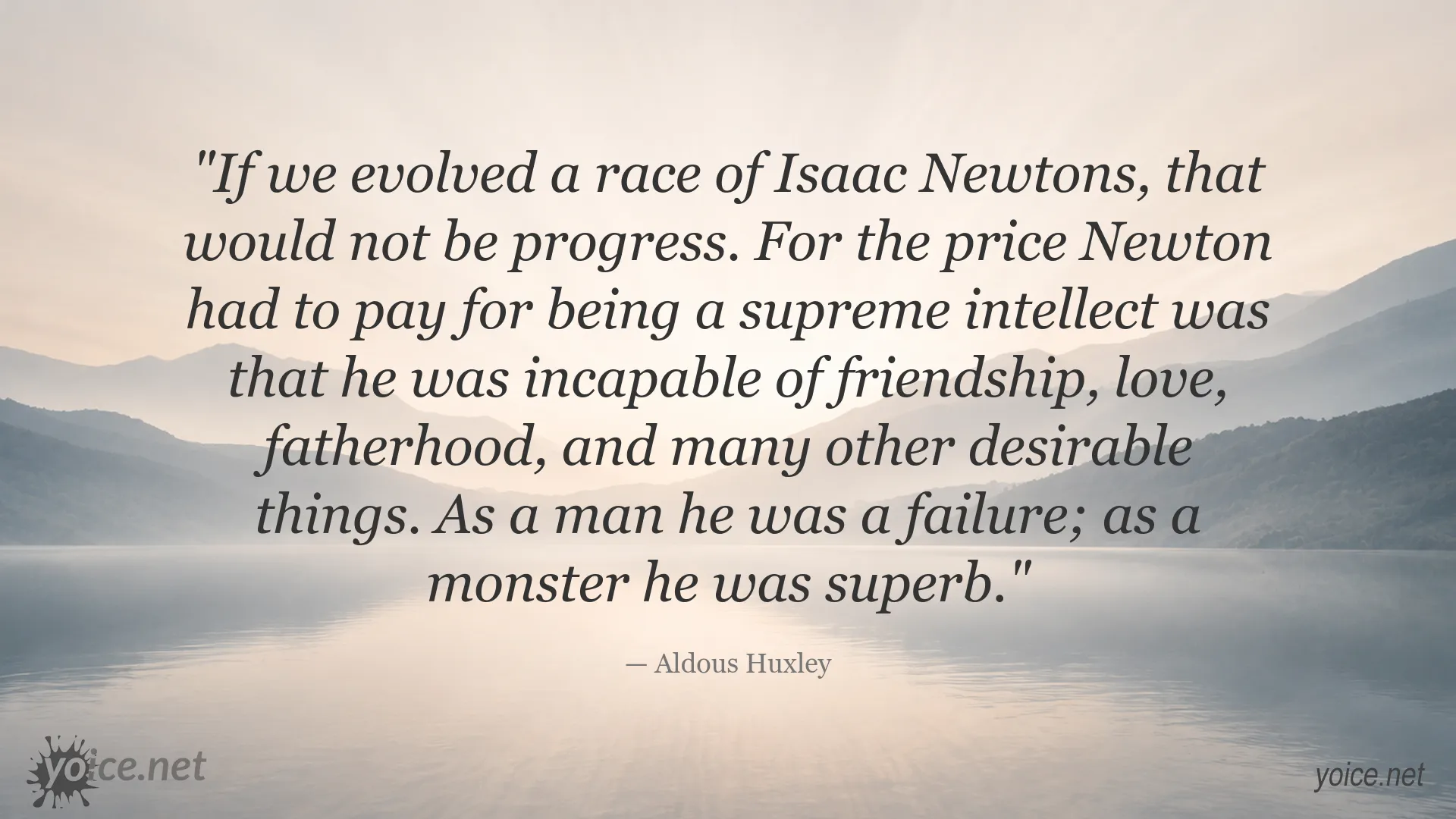 Aldous Huxley quote image about intelligence, humanity, and personal qualities