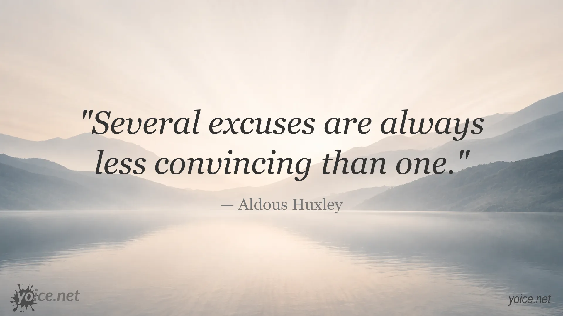 Aldous Huxley quote image about excuses and convincing explanations