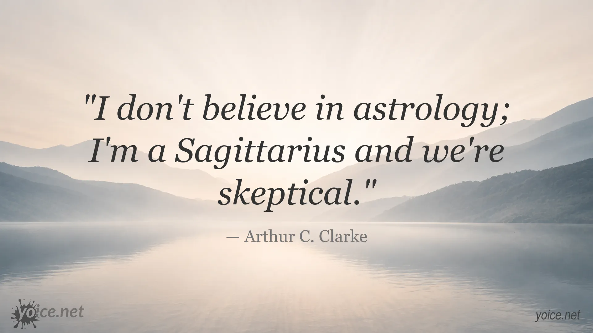 Arthur C. Clarke quote image about astrology and skepticism