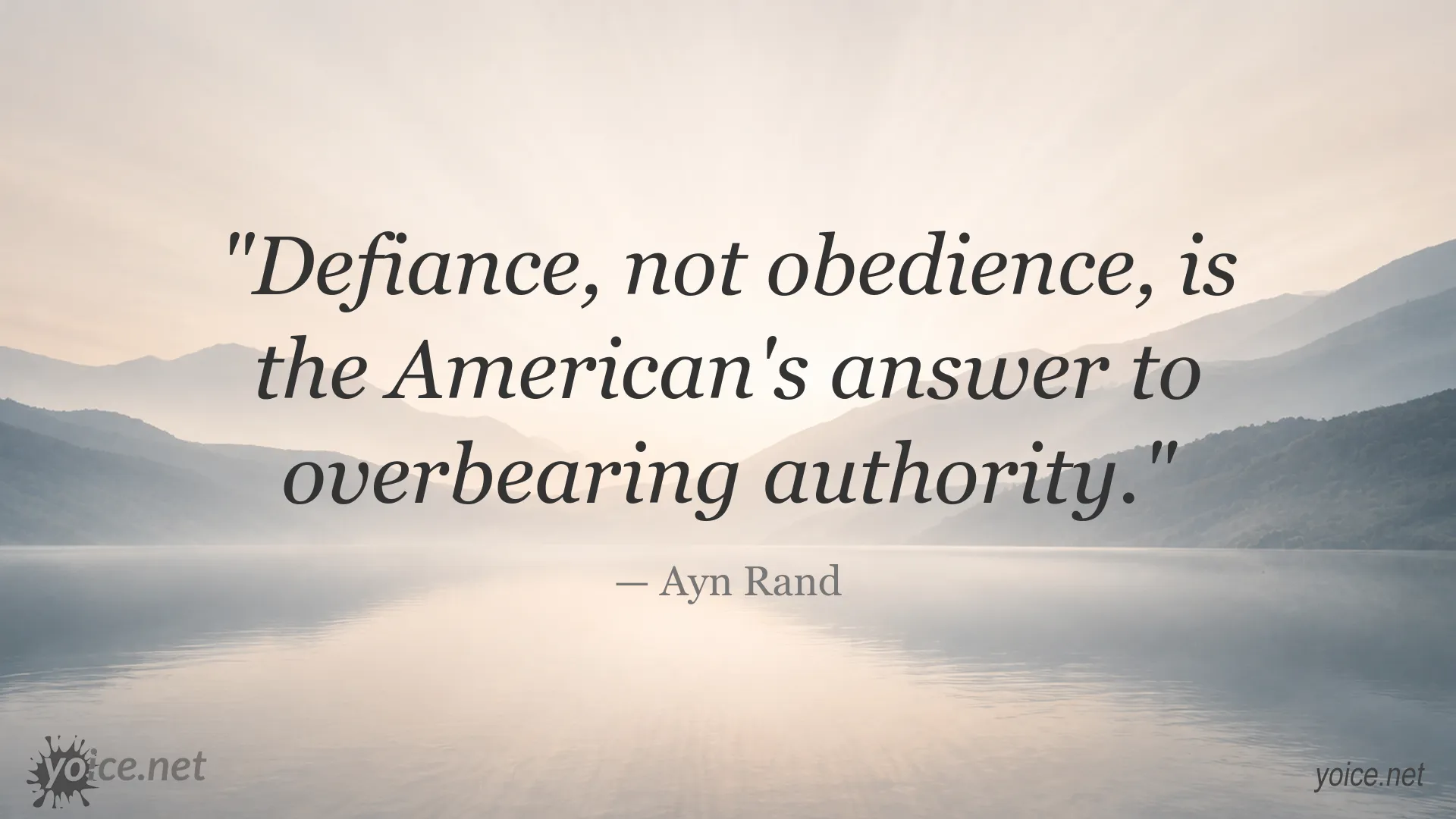Quote image featuring a quote by Ayn Rand