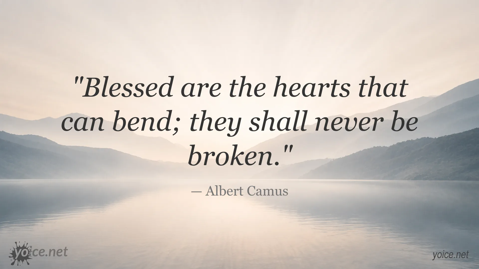 Inspirational quote image featuring a quote by Albert Camus