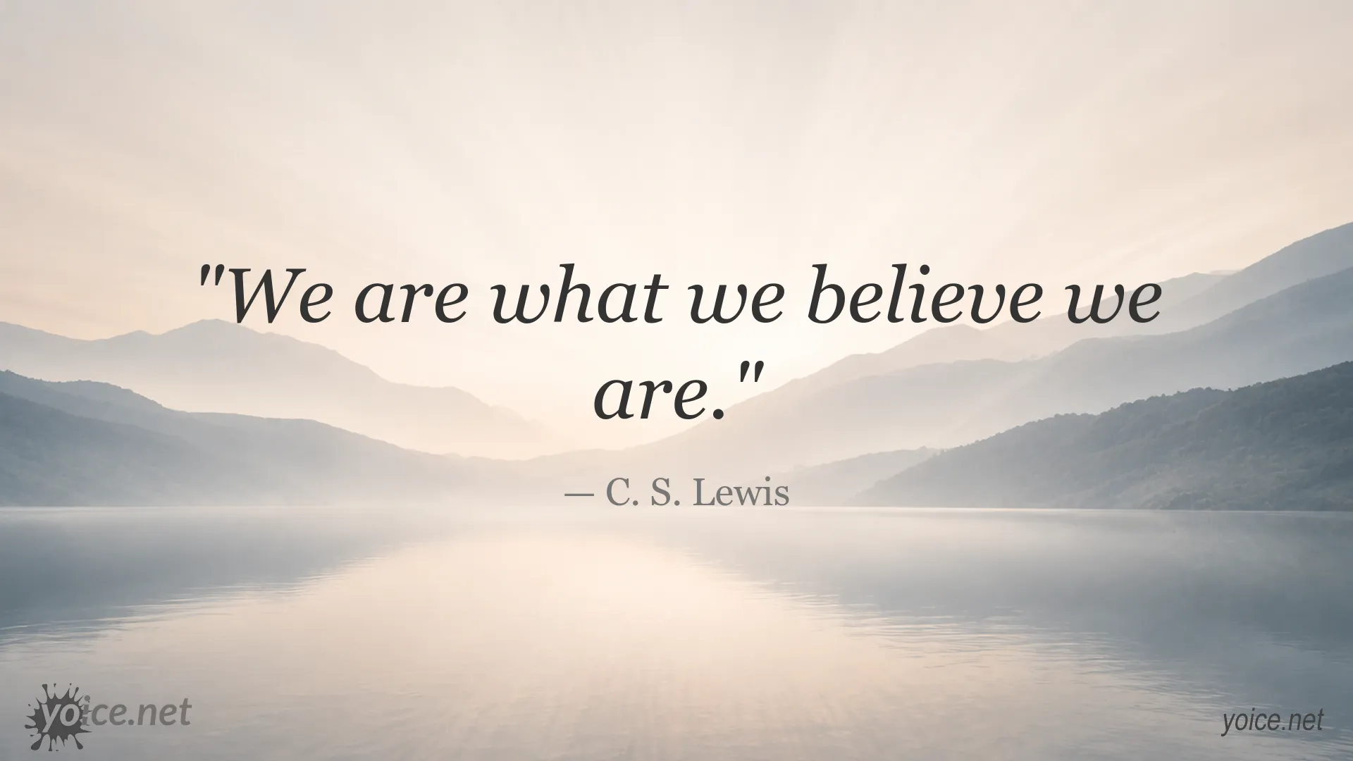 Inspirational quote image attributed to C. S. Lewis