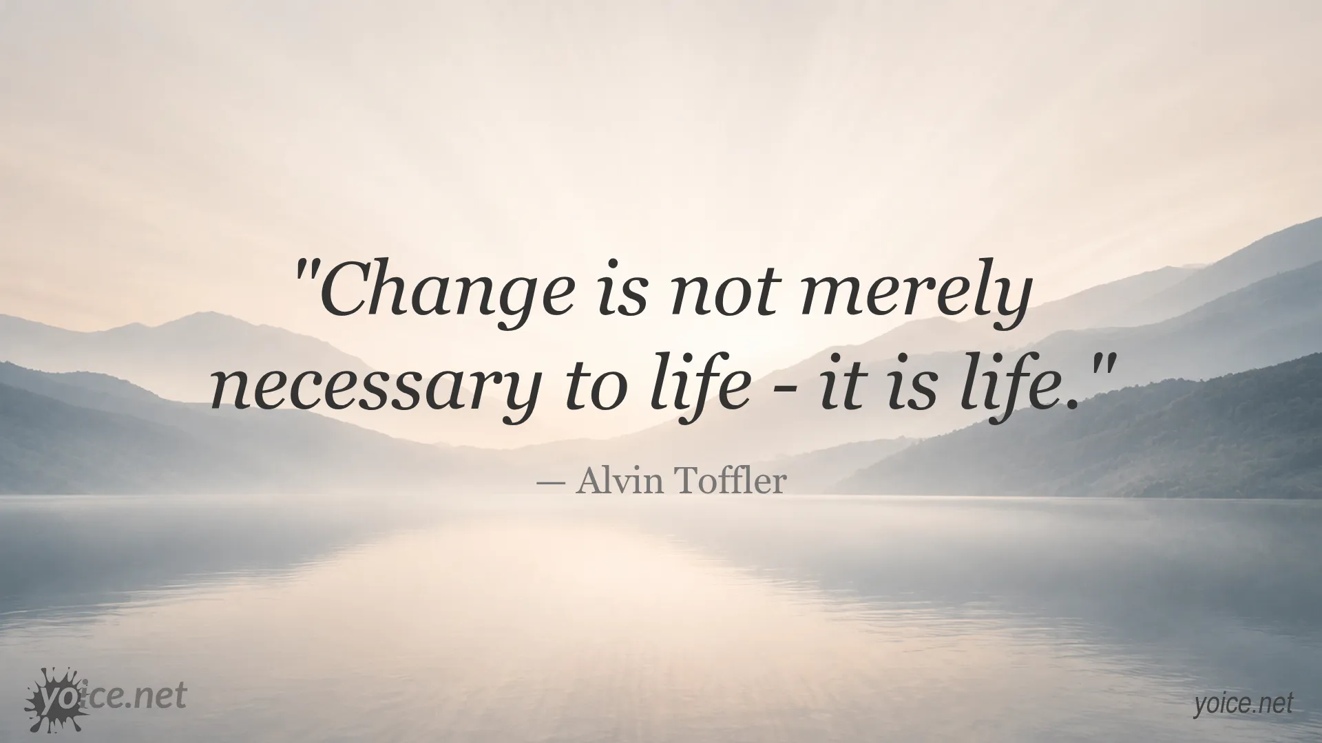 Inspirational quote about change by Alvin Toffler