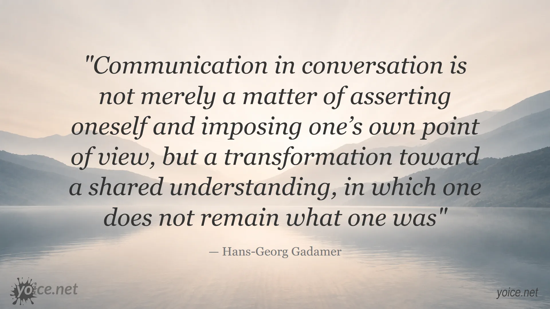 Quote on communication in conversation by Hans-Georg Gadamer