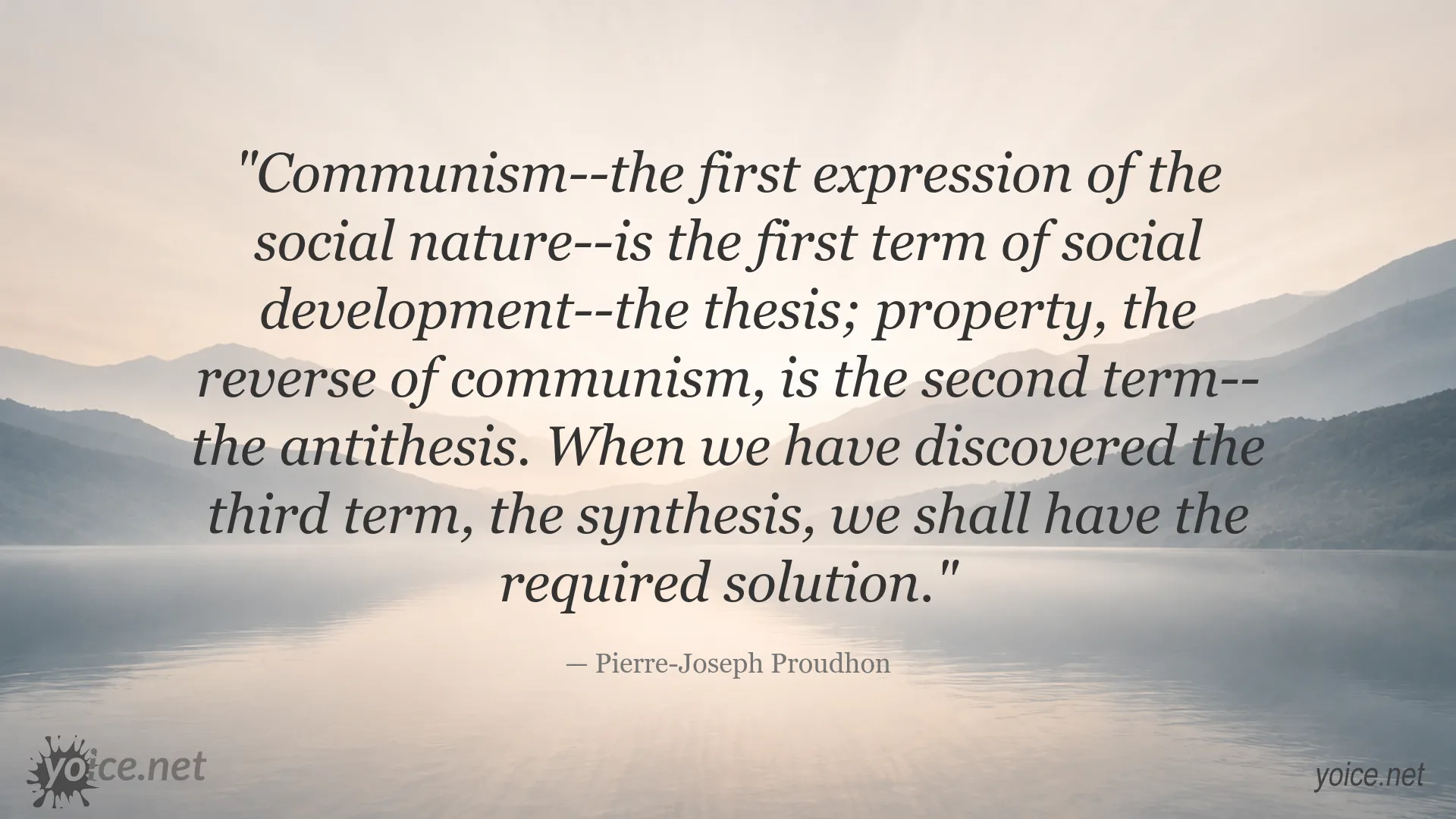 Communism and property quote by Pierre-Joseph Proudhon