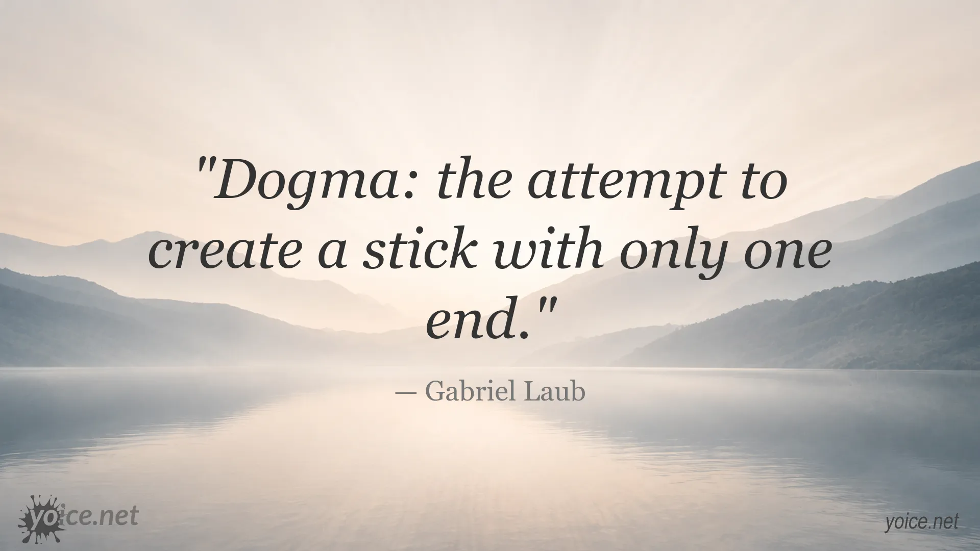 Dogma definition quote image by Gabriel Laub