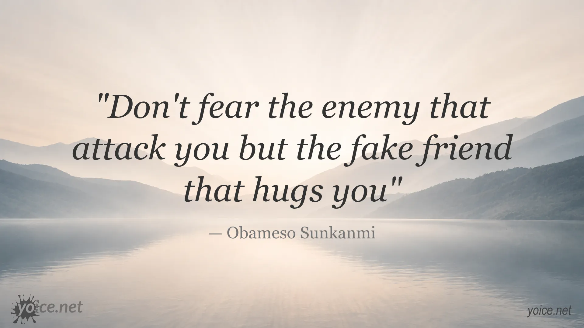 Don't Fear the Enemy quote image by Obameso Sunkanmi
