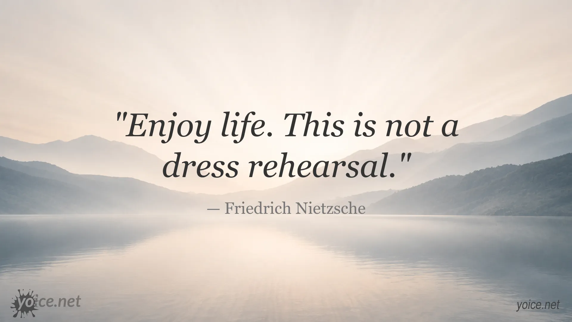 Inspirational quote image featuring Friedrich Nietzsche