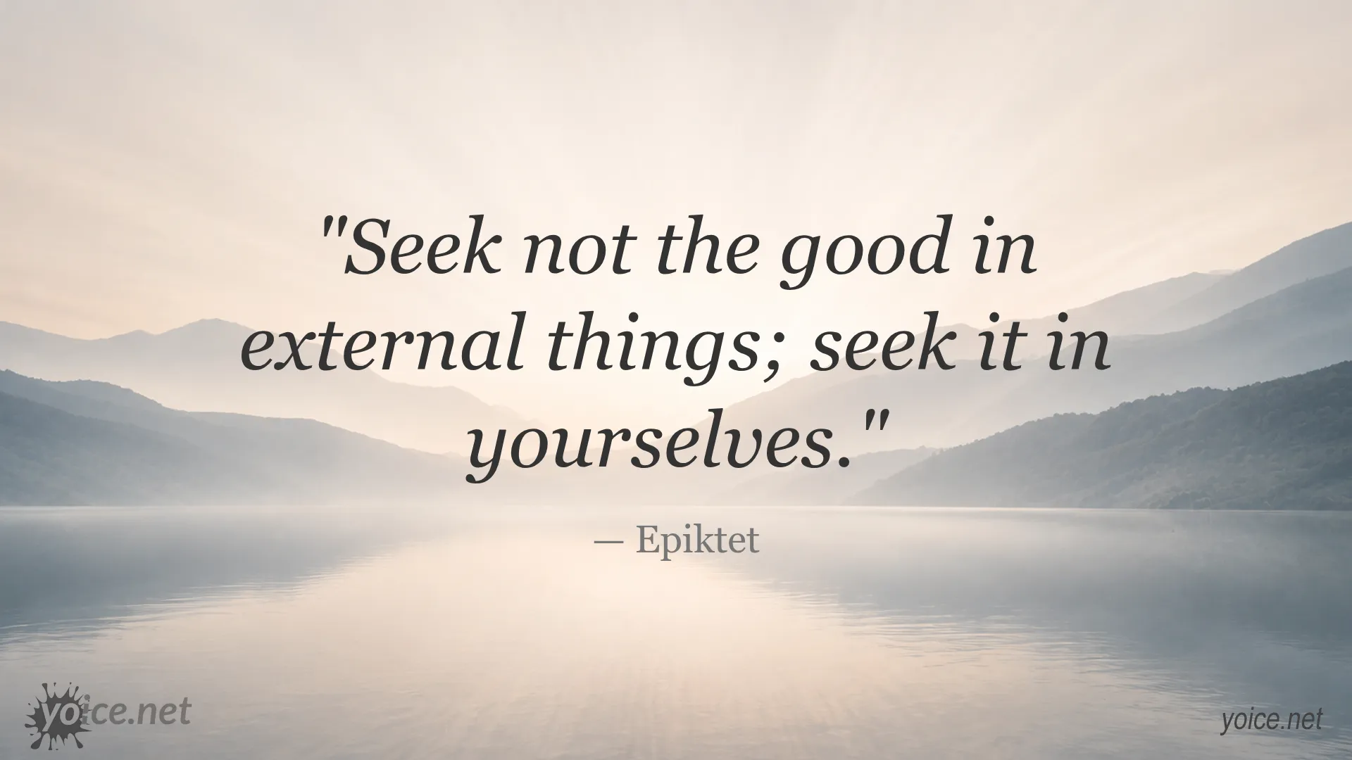 Inspirational philosophy quote image by Epiktet
