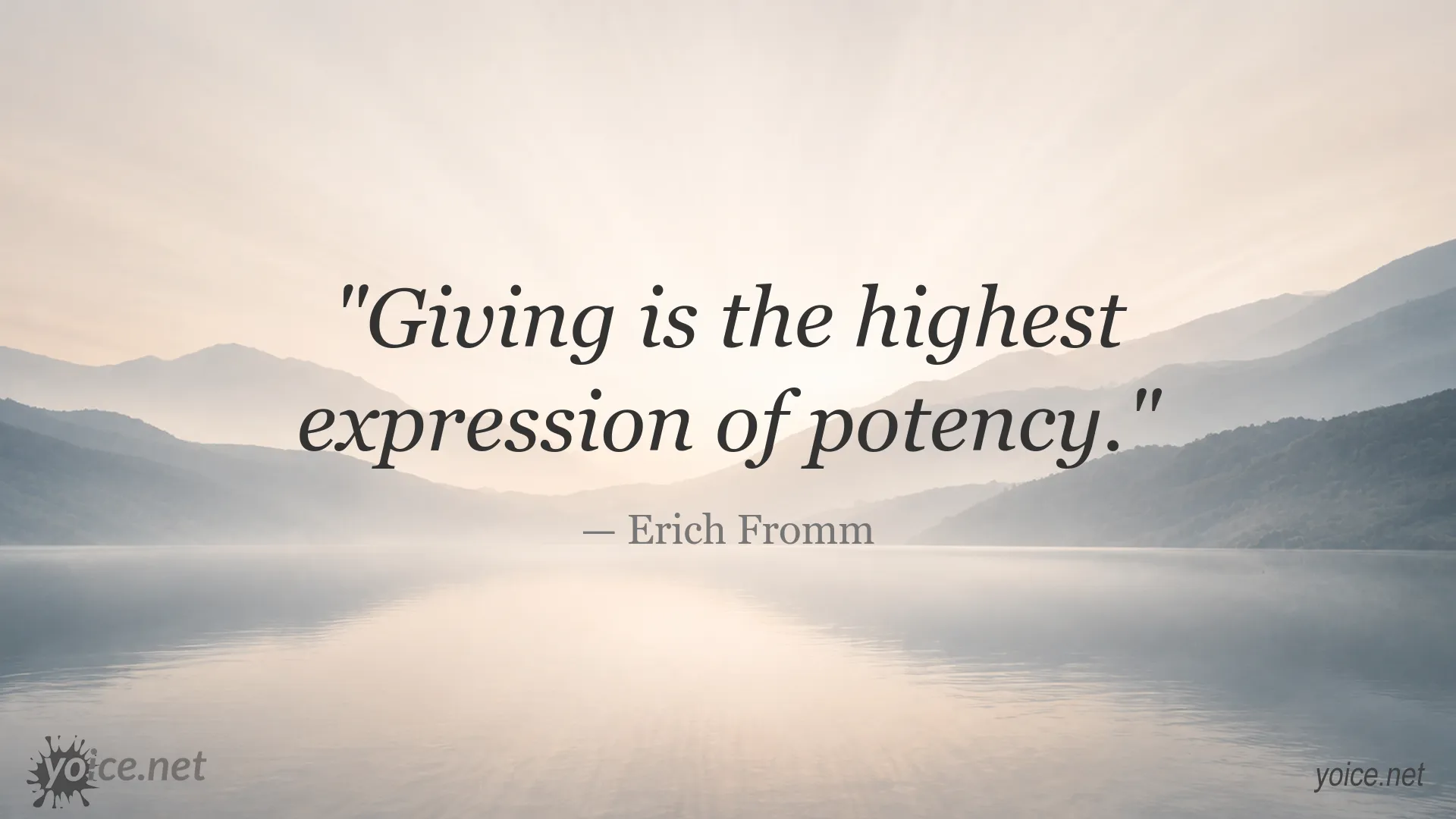 Erich Fromm quote image about the power and meaning of giving