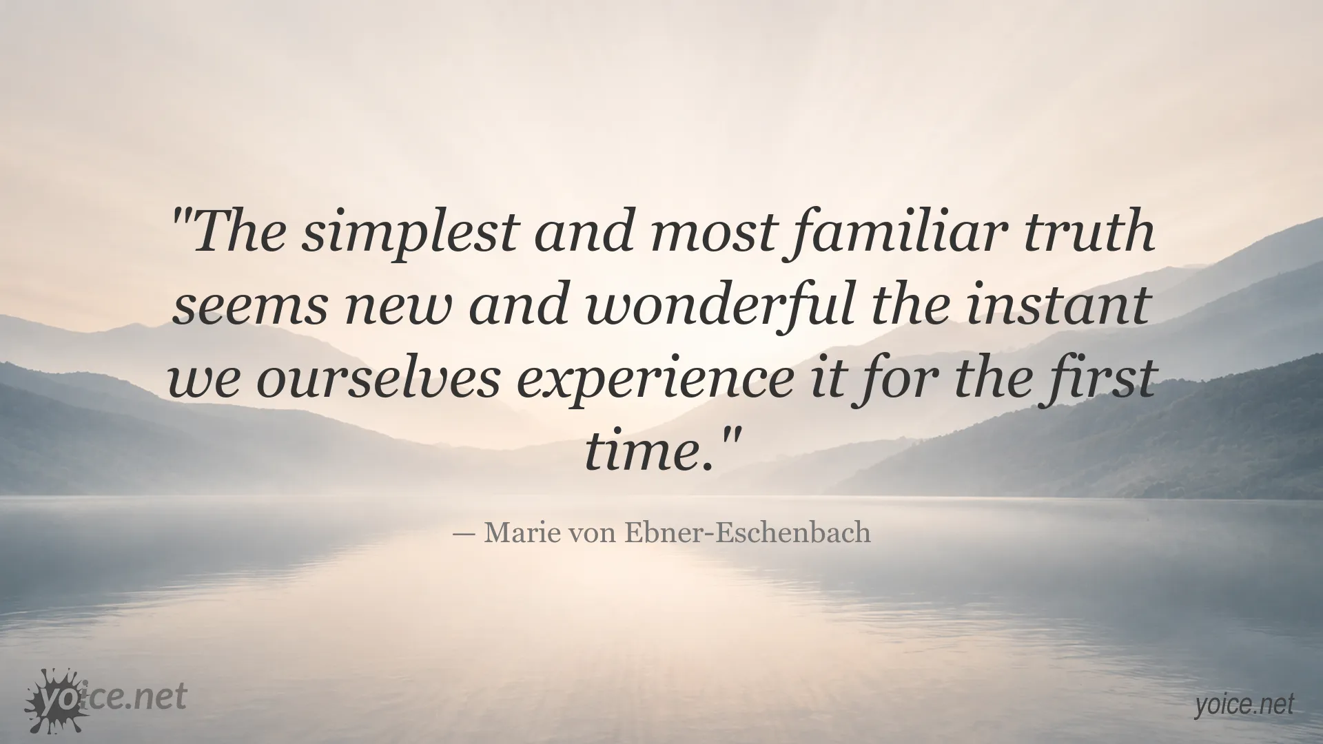 Inspirational quote image featuring Marie von Ebner-Eschenbach