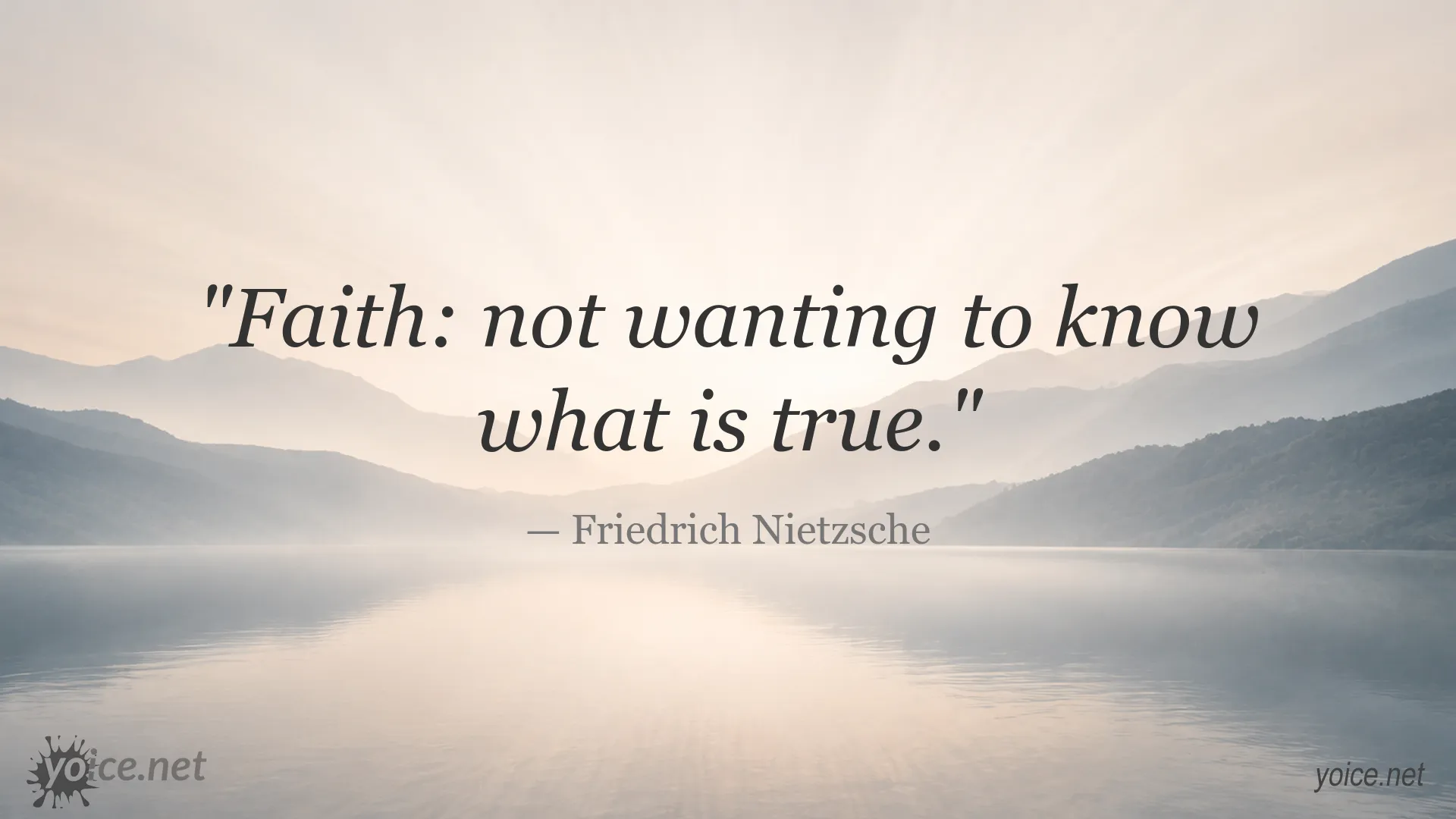 Faith and truth quote image by Friedrich Nietzsche