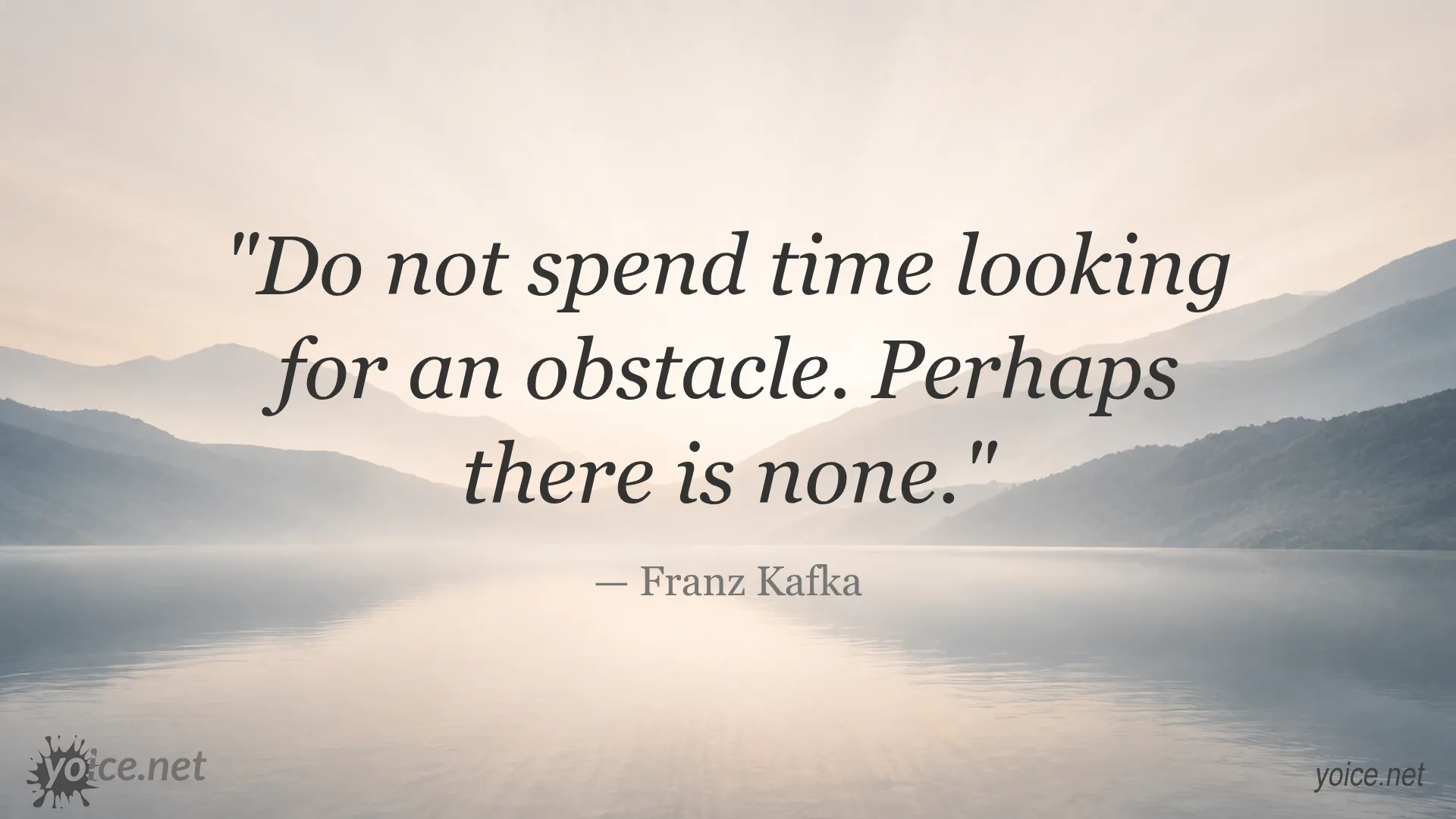 Quote by Franz Kafka on overcoming obstacles
