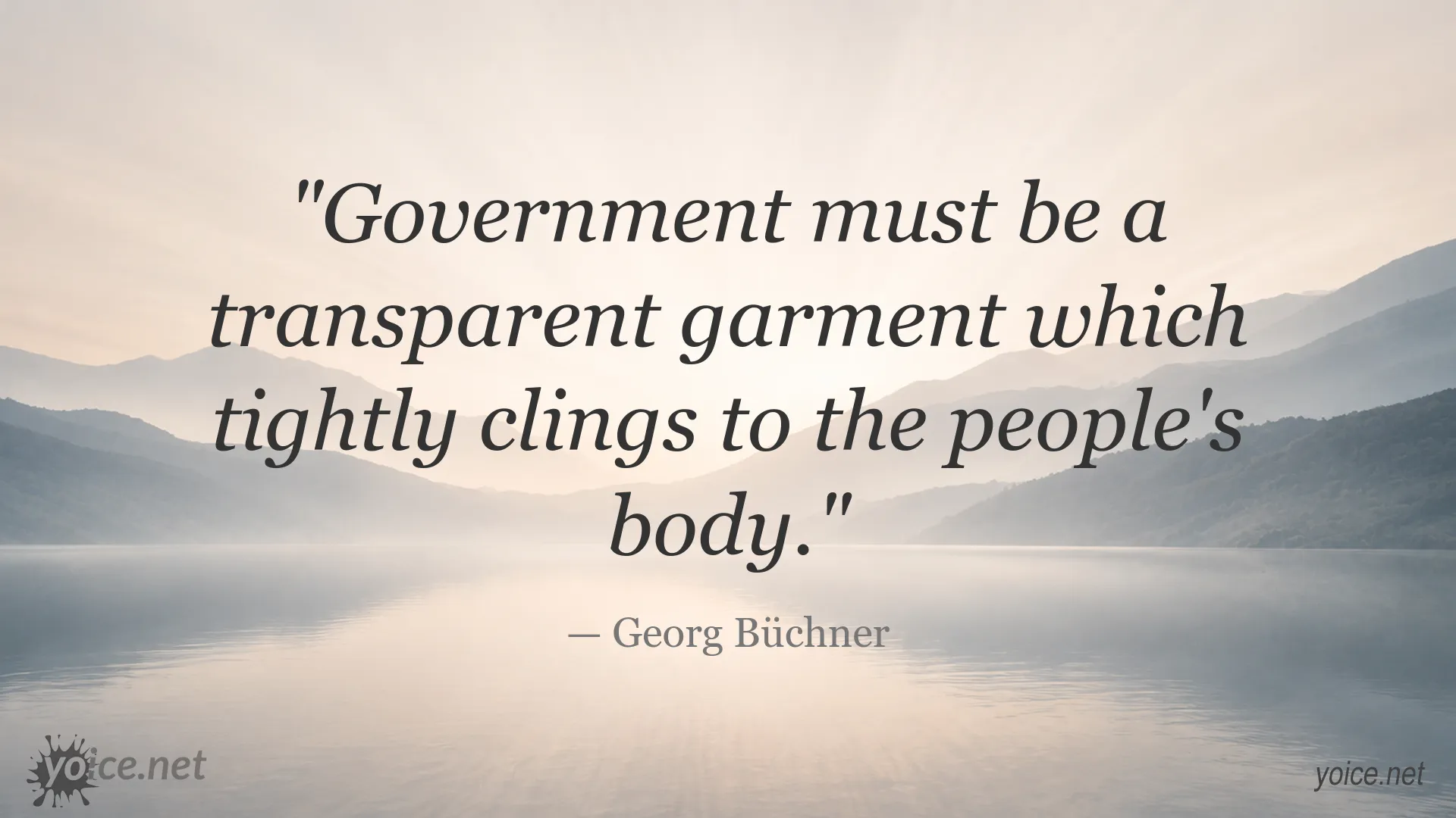 Georg Büchner quote image about government transparency