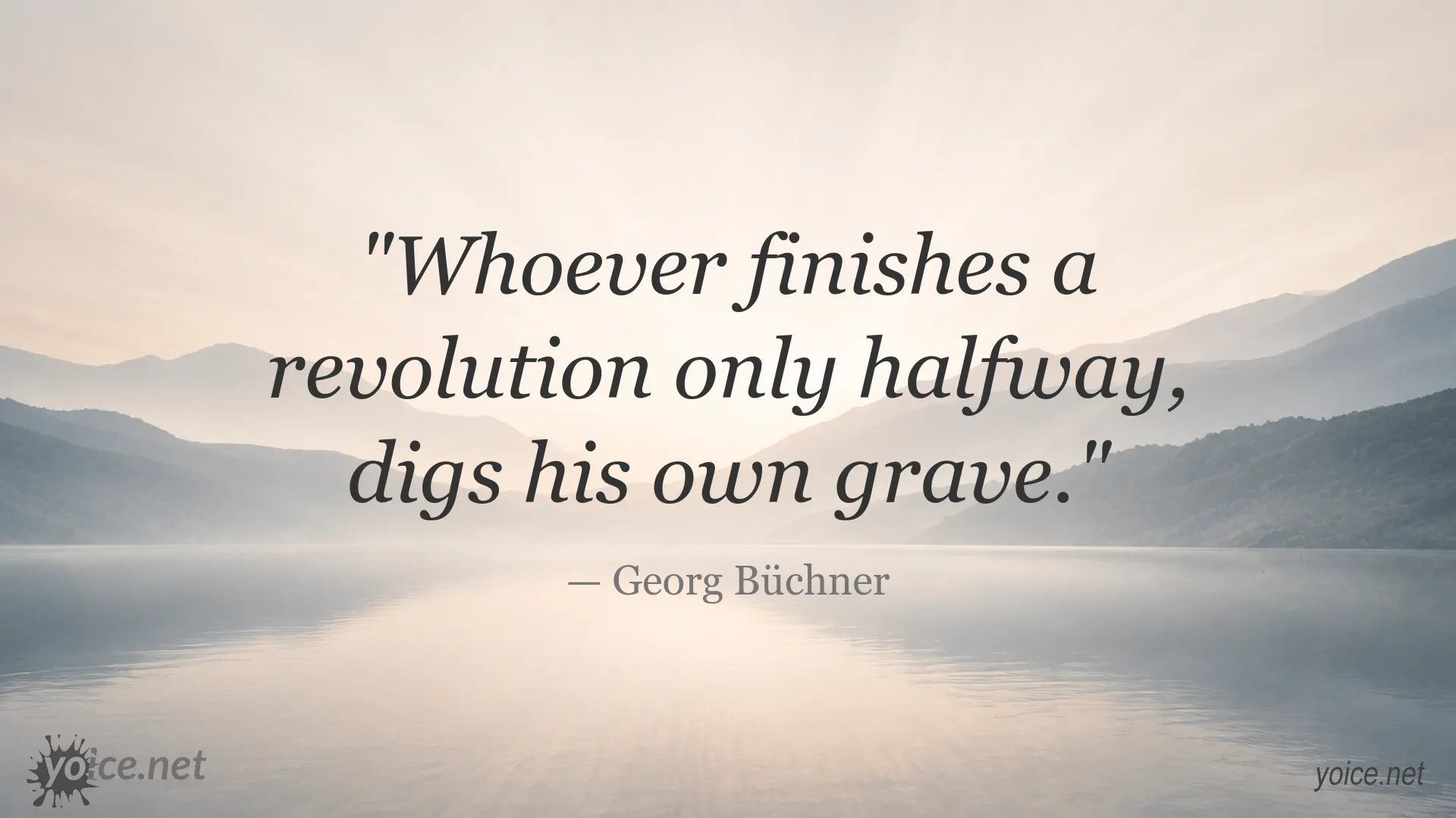 Inspirational revolution quote image by Georg Büchner