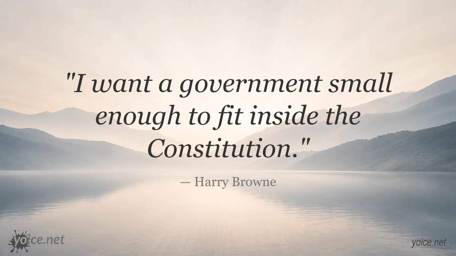 Harry Browne quote about government and the Constitution