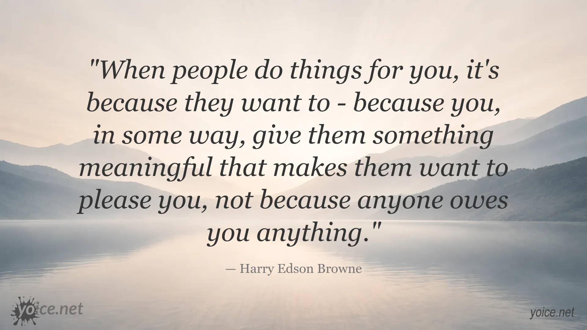 Inspirational human relationships quote image by Harry Edson Browne