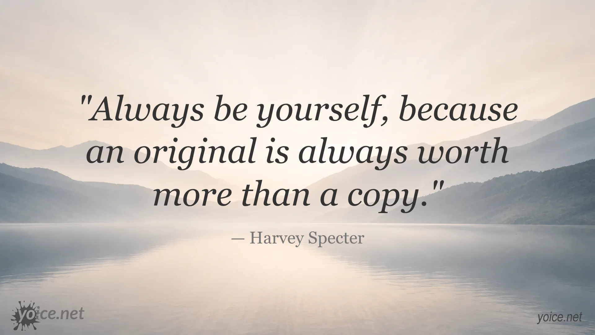 Quote about authenticity by Harvey Specter