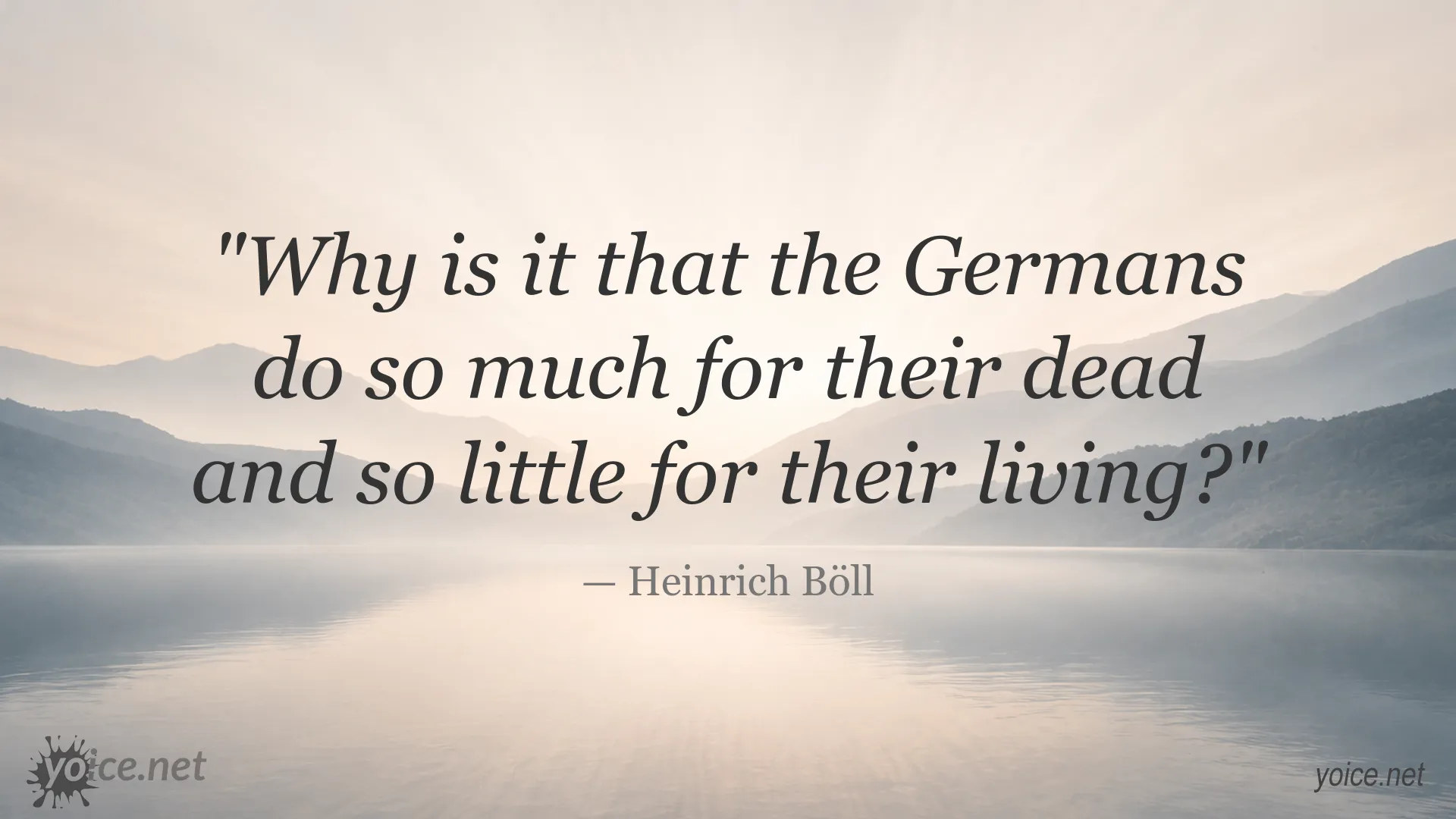 Quote image featuring a quotation by Heinrich Böll