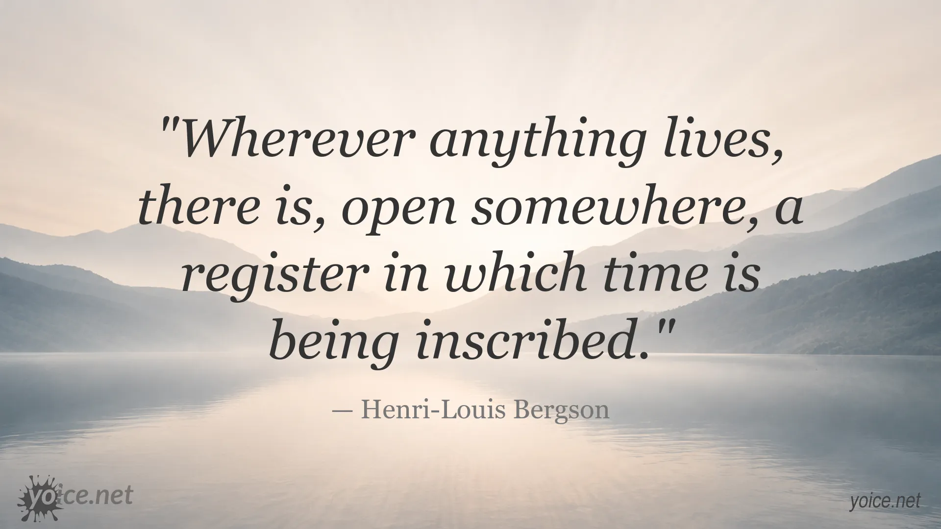 Henri-Louis Bergson quote image about time and life