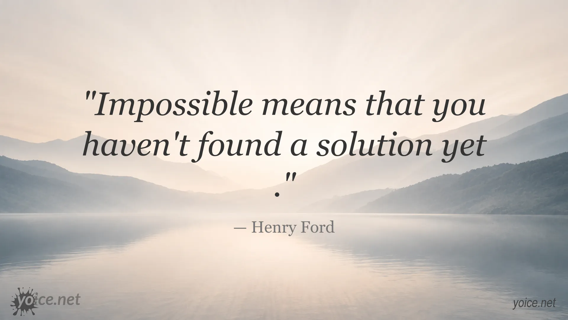 Inspirational Henry Ford quote image about overcoming the impossible