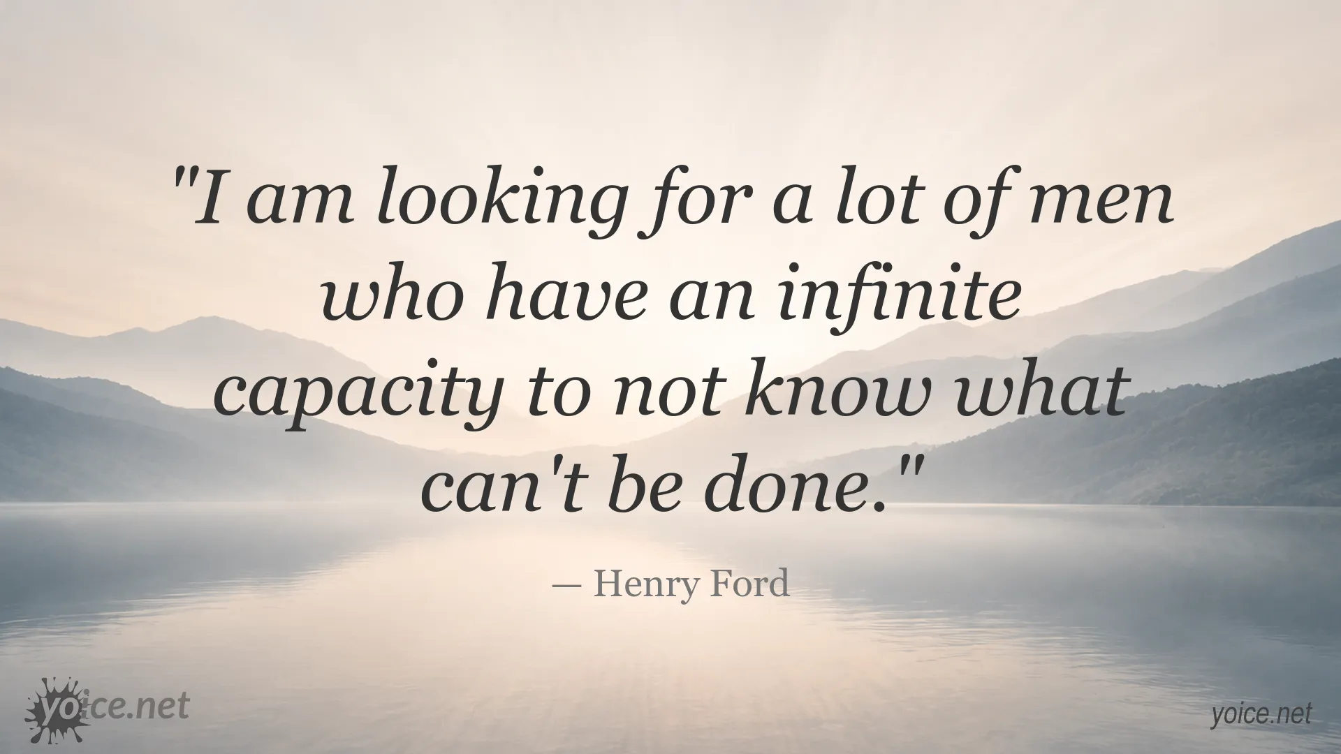 Inspirational Henry Ford quote image about possibility and courage