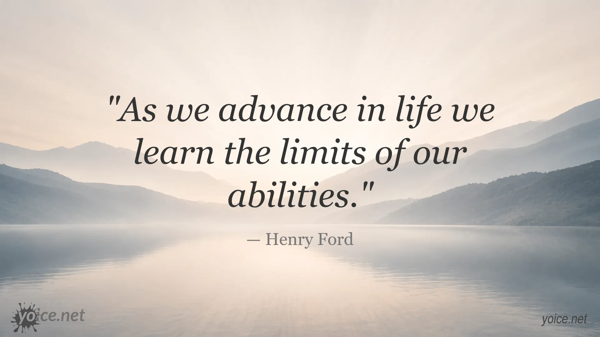 Inspirational Henry Ford quote image about learning the limits of our abilities
