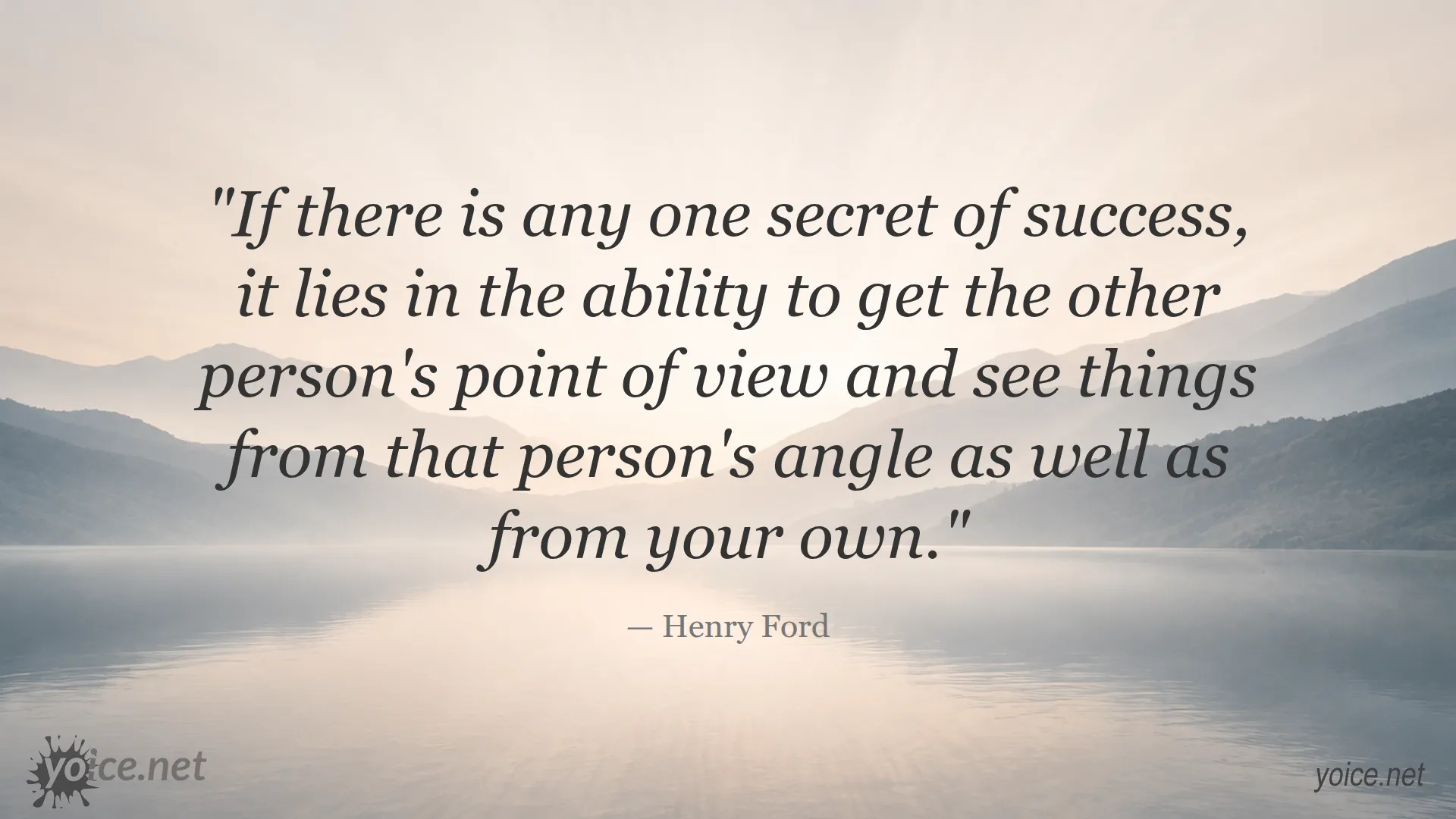 Quote by Henry Ford about success and understanding others' point of view