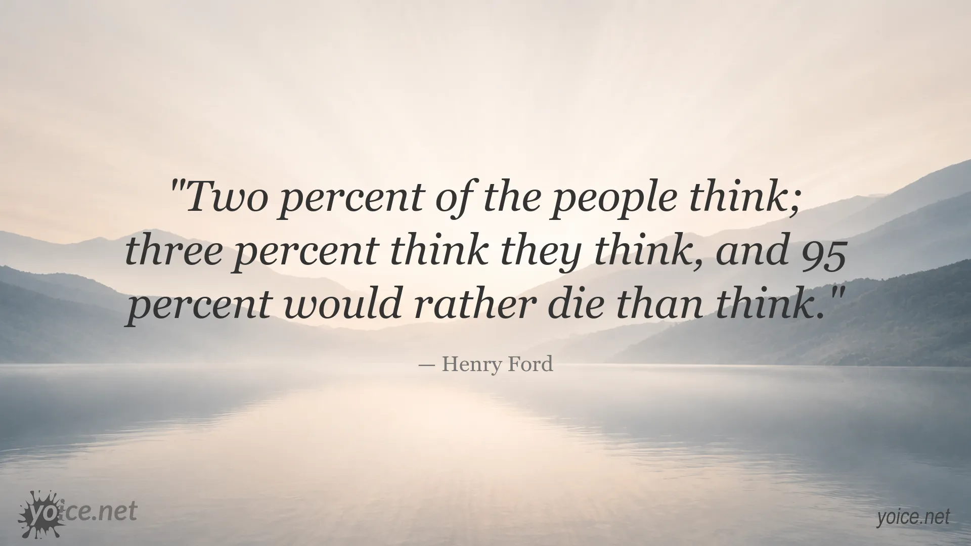 Henry Ford quote image about thinking and critical thinking