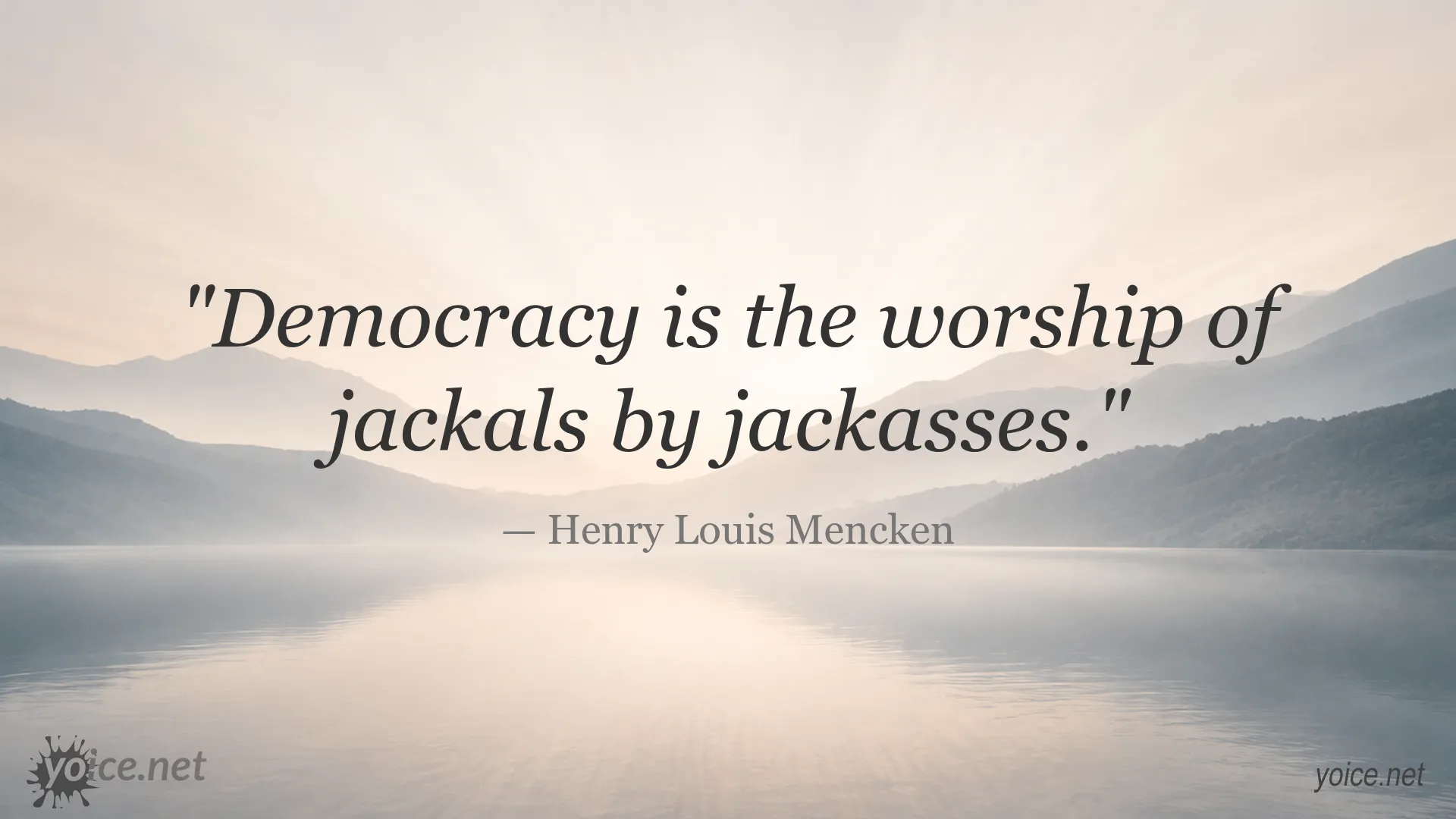 Quote on democracy by Henry Louis Mencken