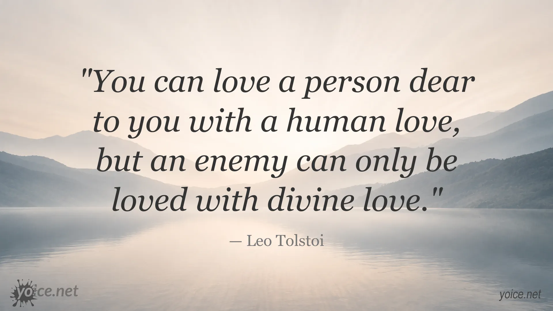 Human and divine love quote by Leo Tolstoi