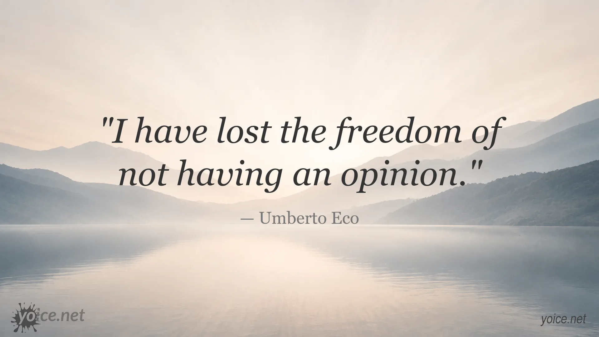 Quote image featuring a quote by Umberto Eco