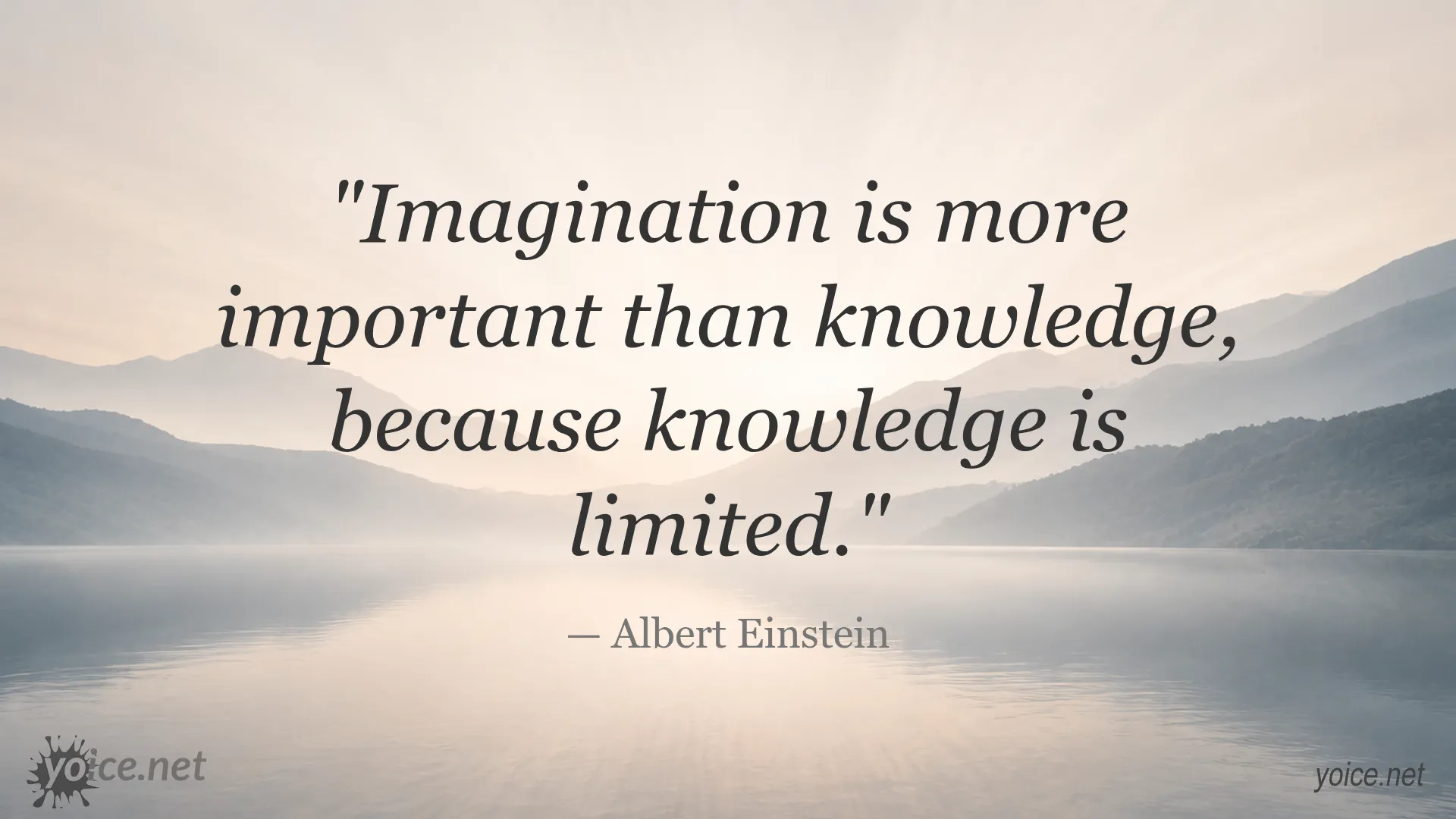 Quote by Albert Einstein saying imagination is more important than knowledge