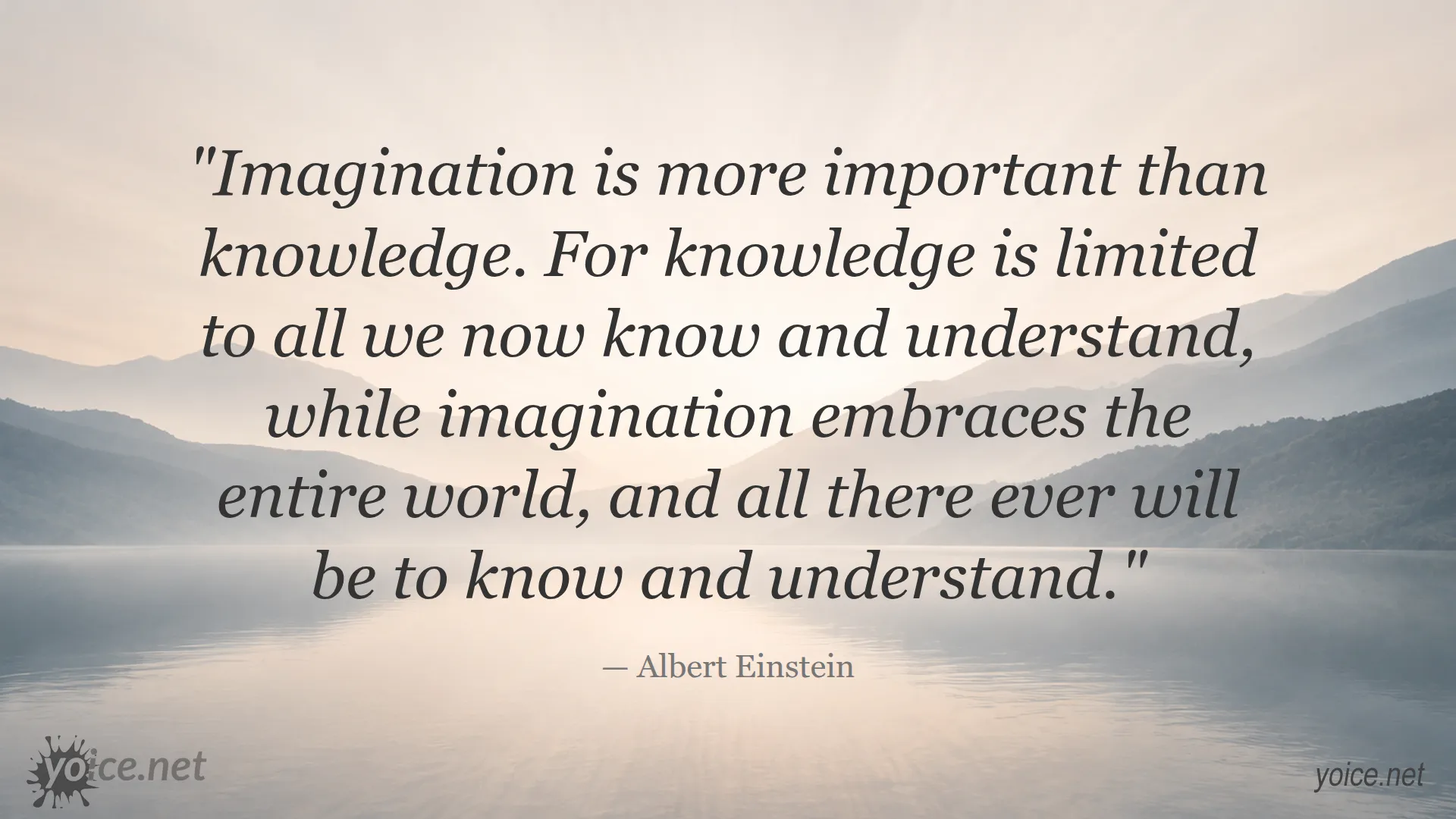 Quote by Albert Einstein on imagination being more important than knowledge