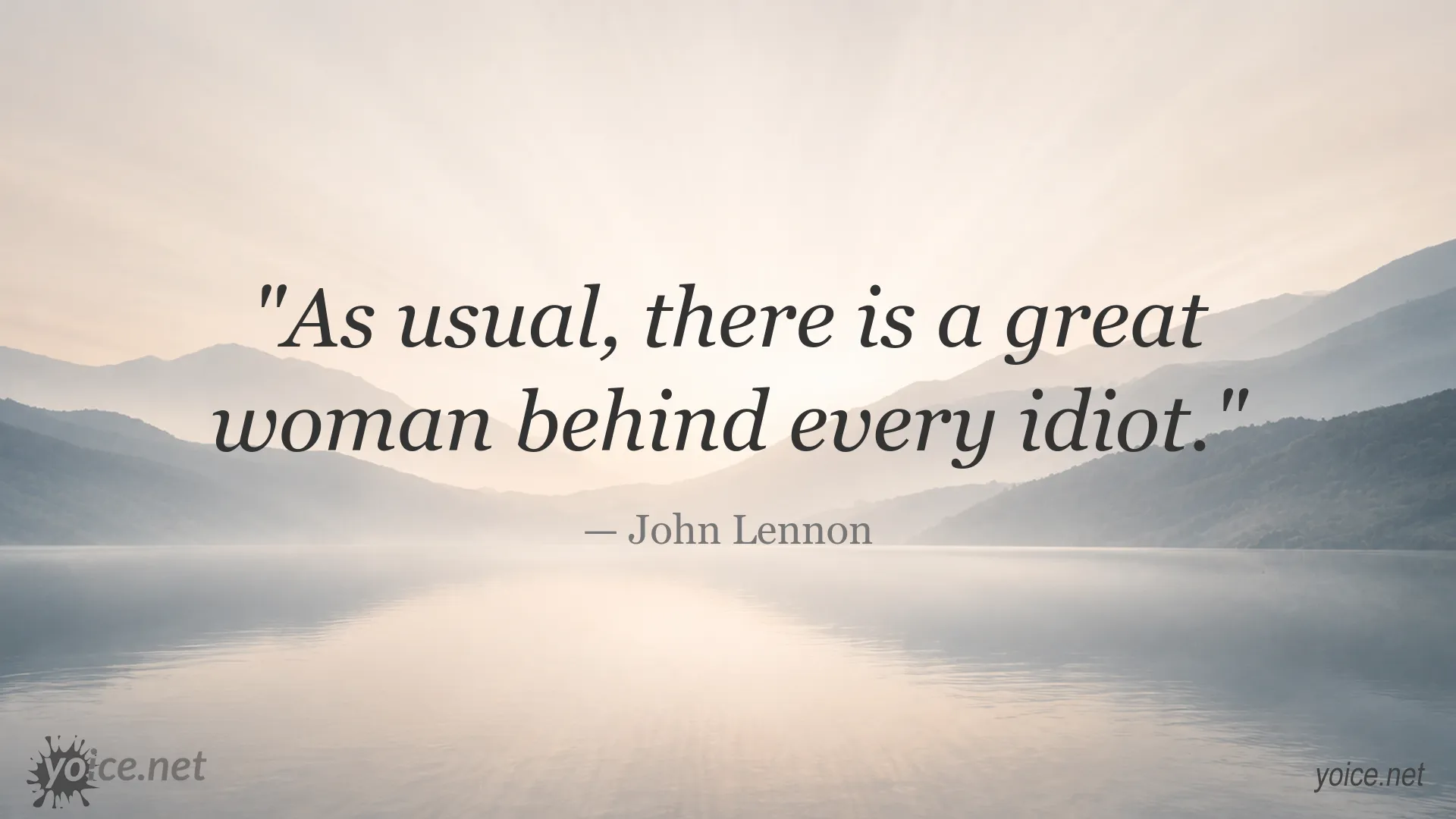 Inspirational quote image featuring a quote by John Lennon