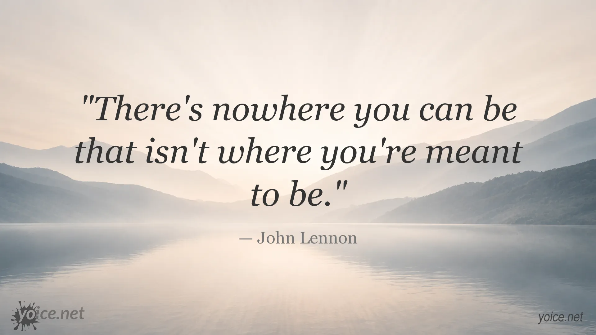 Inspirational quote image featuring a quote by John Lennon