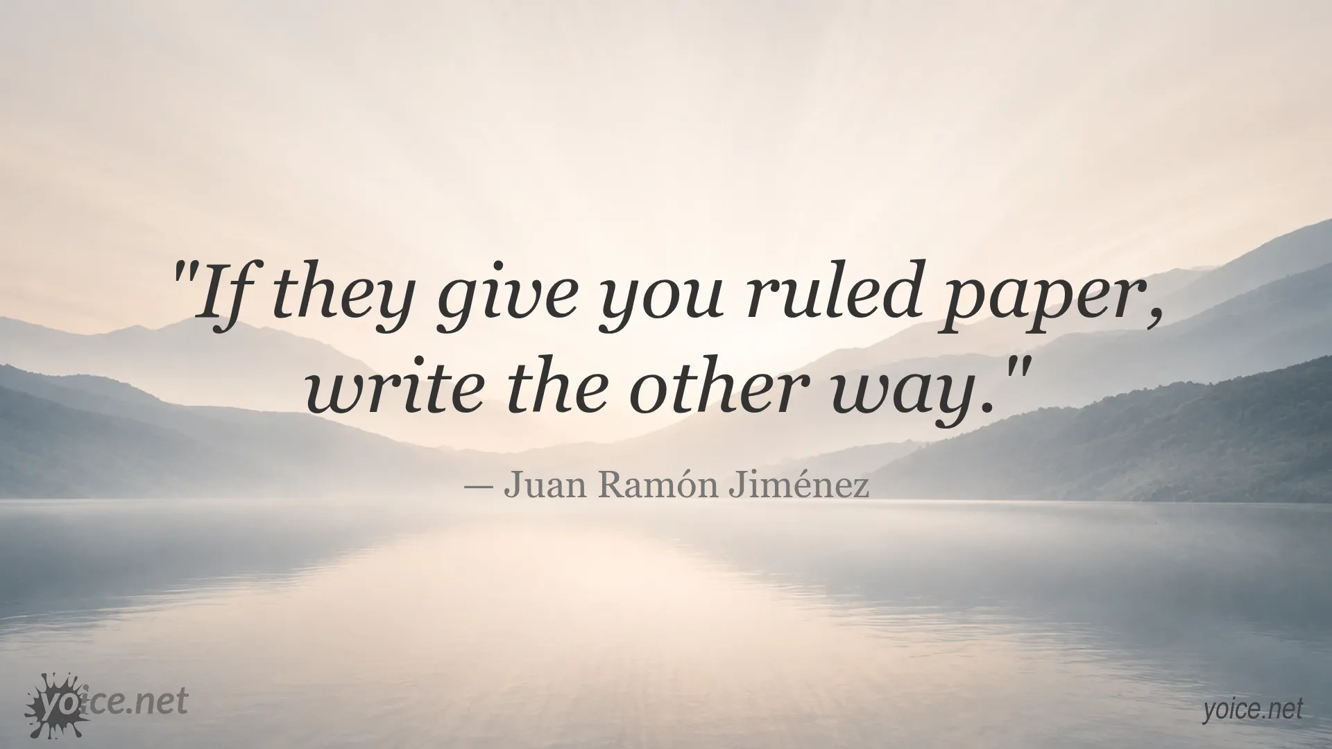 Inspirational creativity quote by Juan Ramón Jiménez