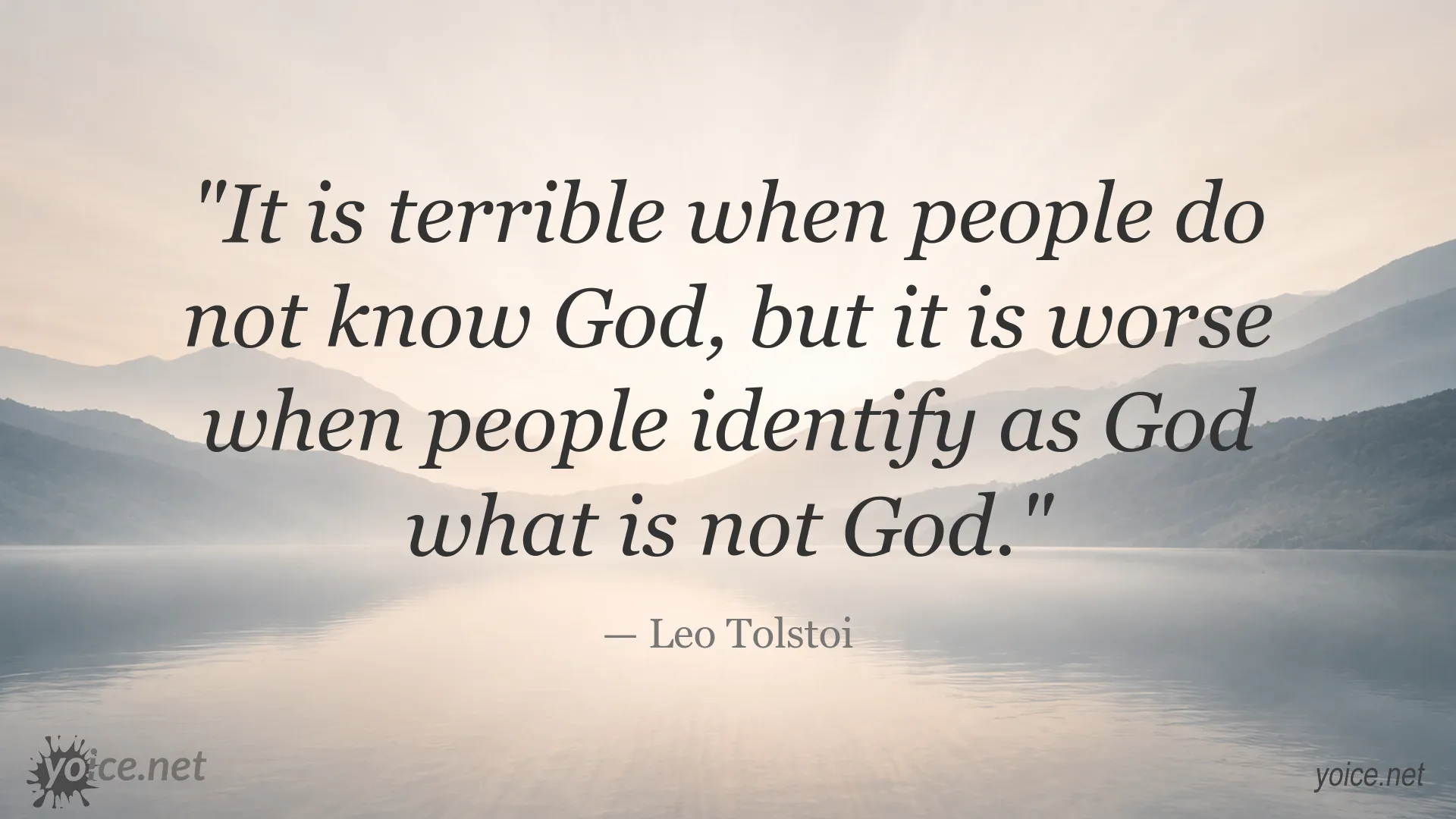 Leo Tolstoi quote image about God and faith