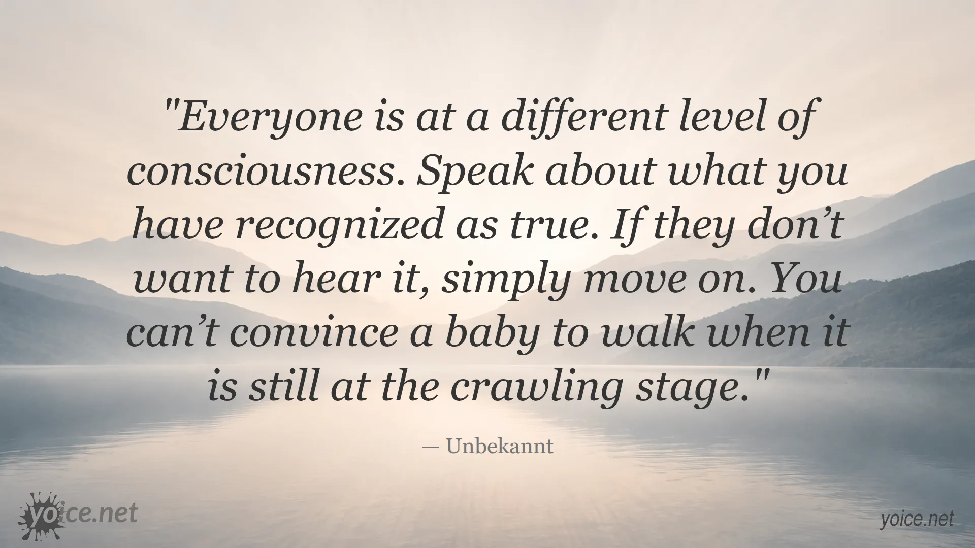 Quote about levels of consciousness and truth by Unbekannt