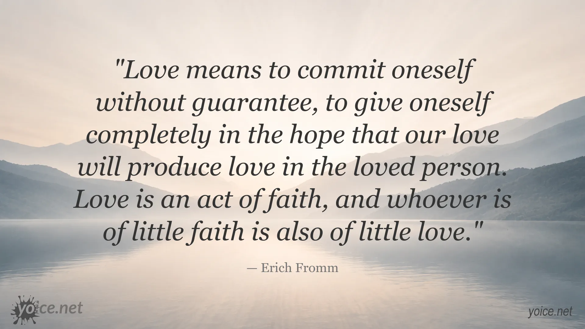Love and trust quote image by Erich Fromm