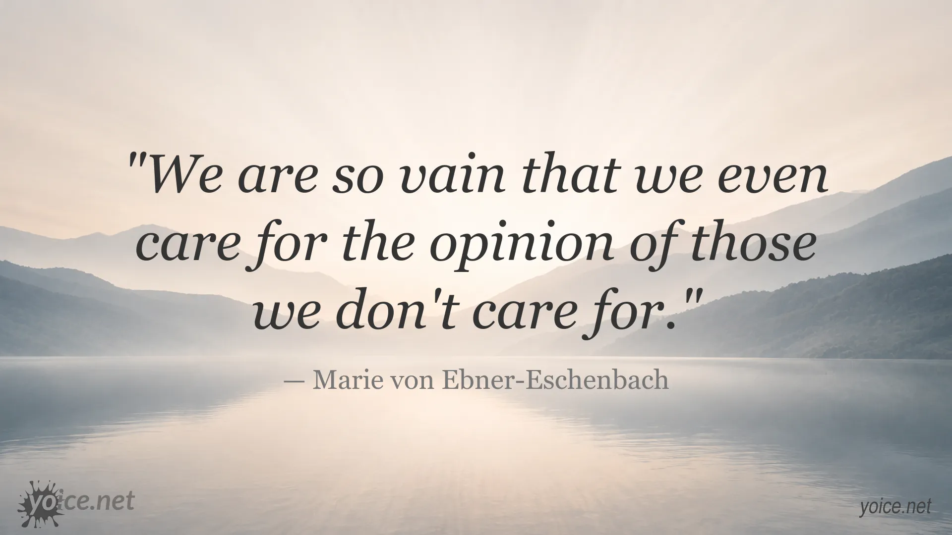 Inspirational quote image attributed to Marie von Ebner-Eschenbach