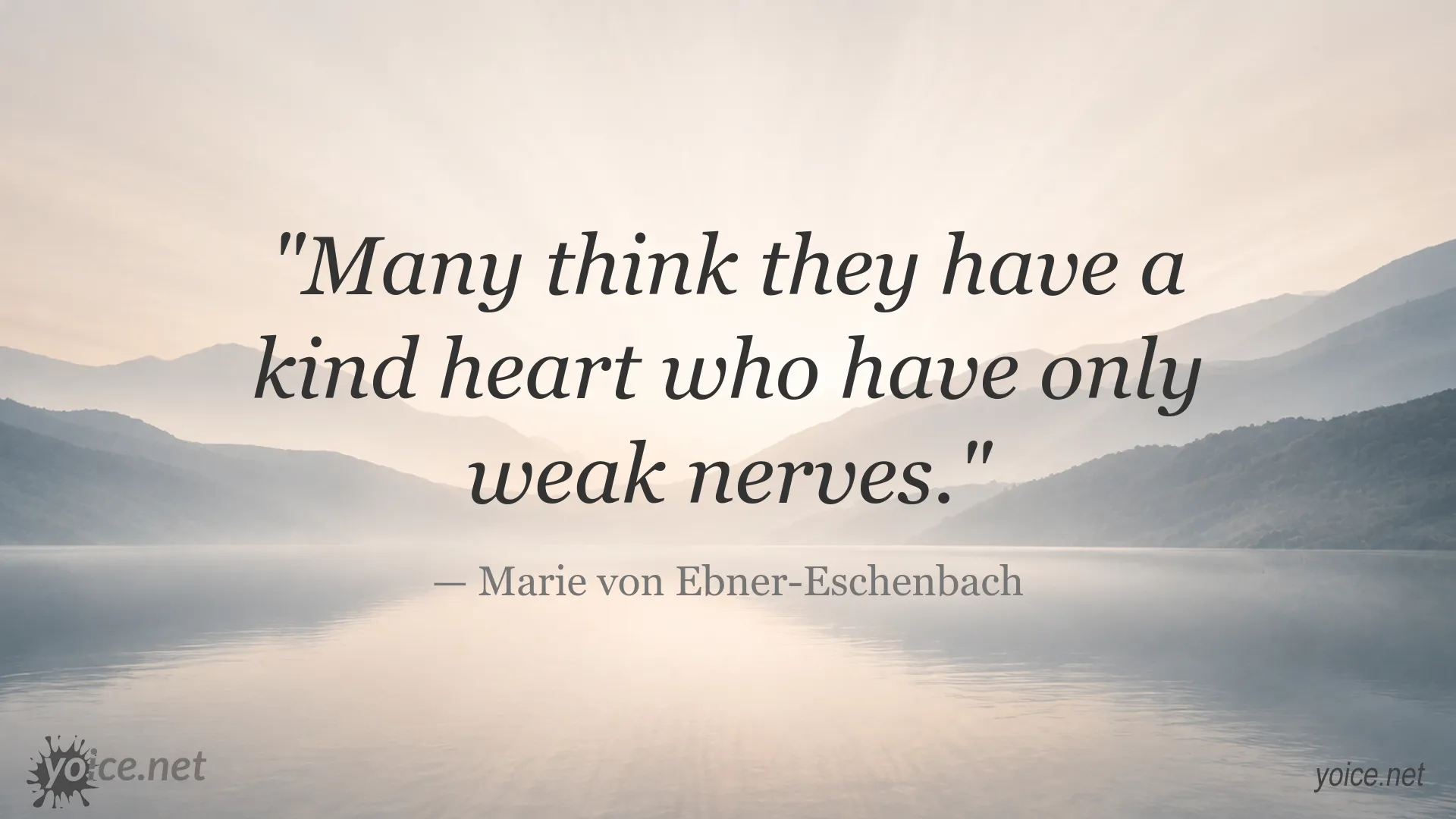 Inspirational quote image attributed to Marie von Ebner-Eschenbach
