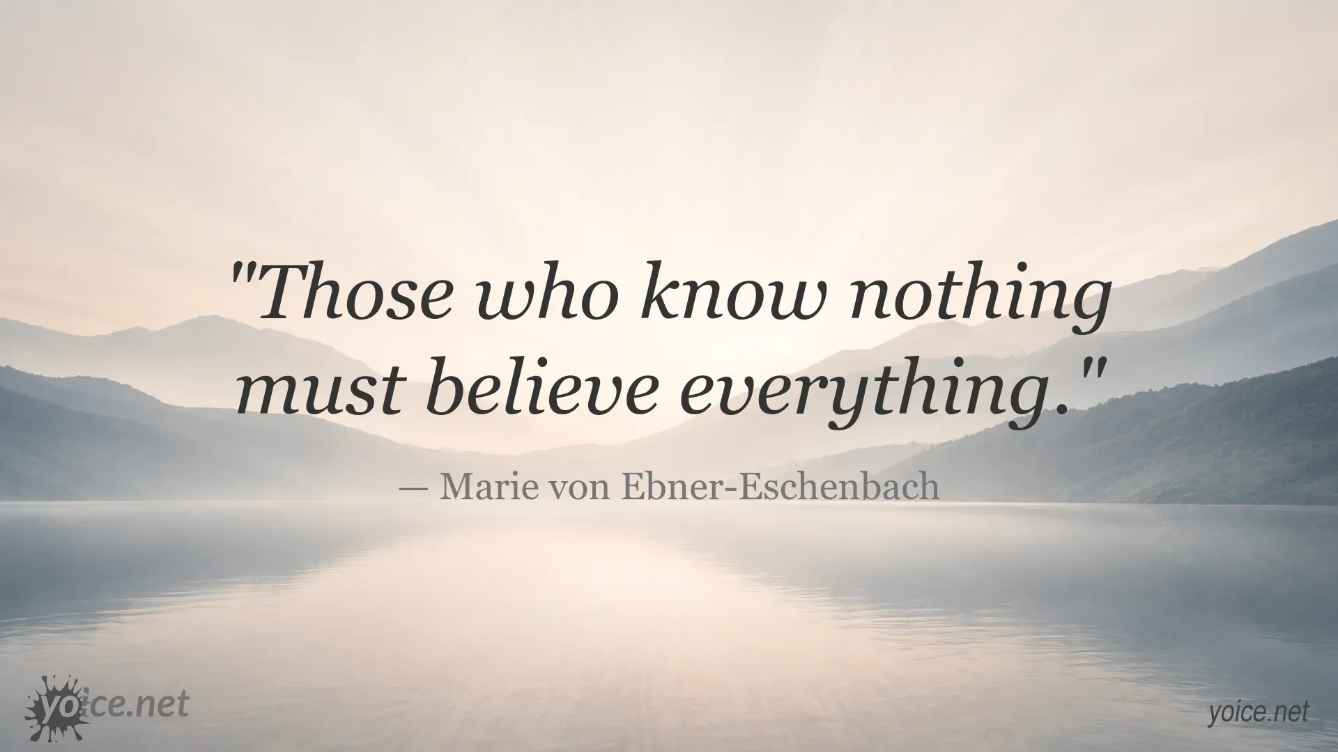 Inspirational quote image attributed to Marie von Ebner-Eschenbach