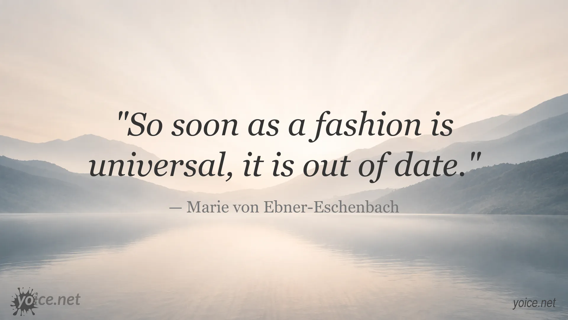 Inspirational quote image attributed to Marie von Ebner-Eschenbach
