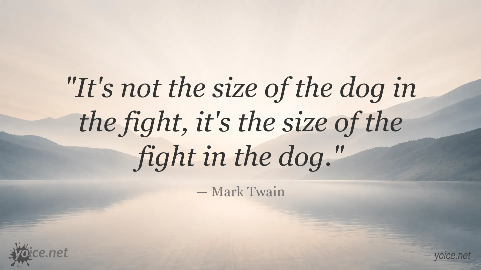 Mark Twain quote image about courage and determination