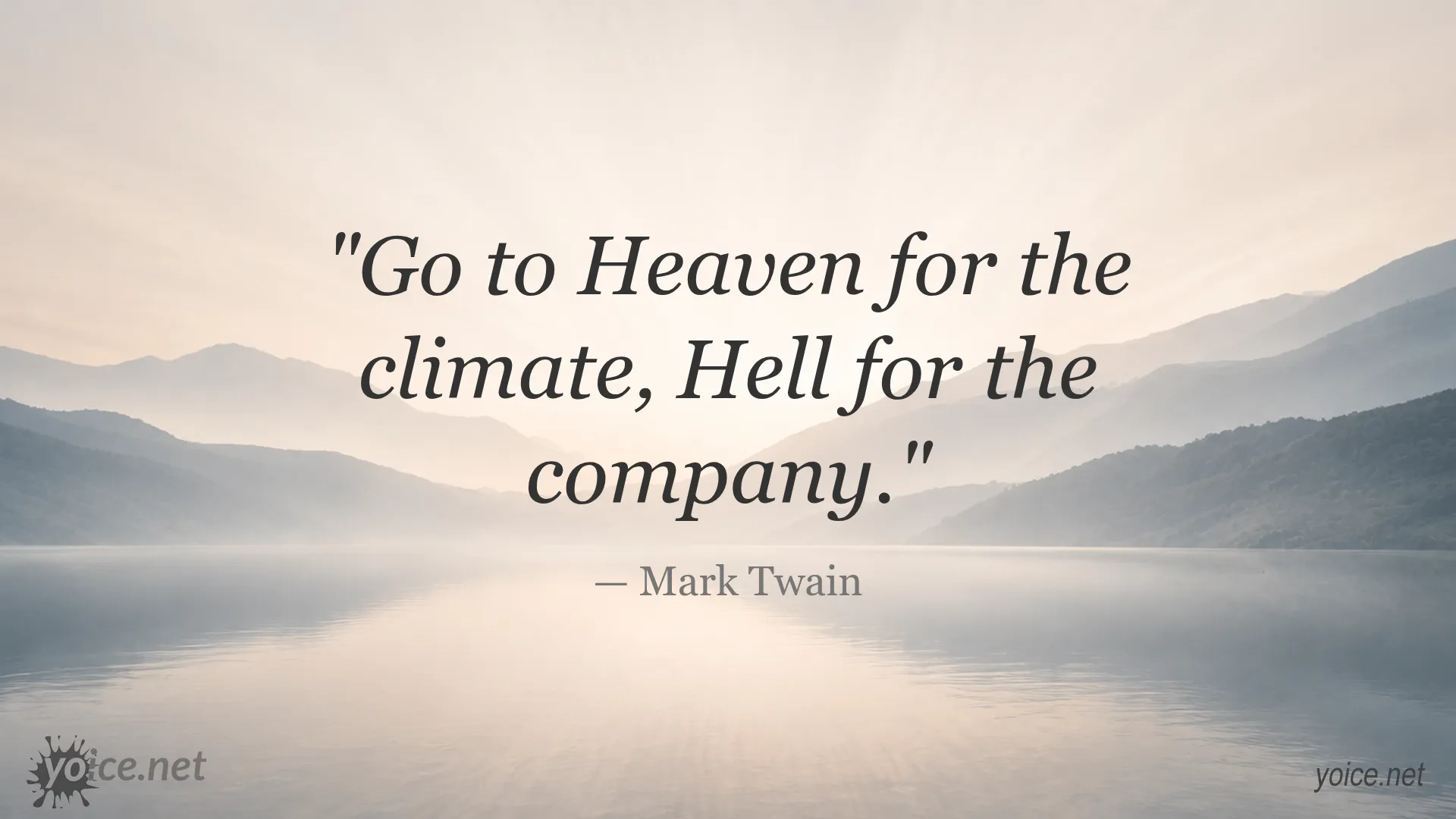Inspirational quote image featuring Mark Twain