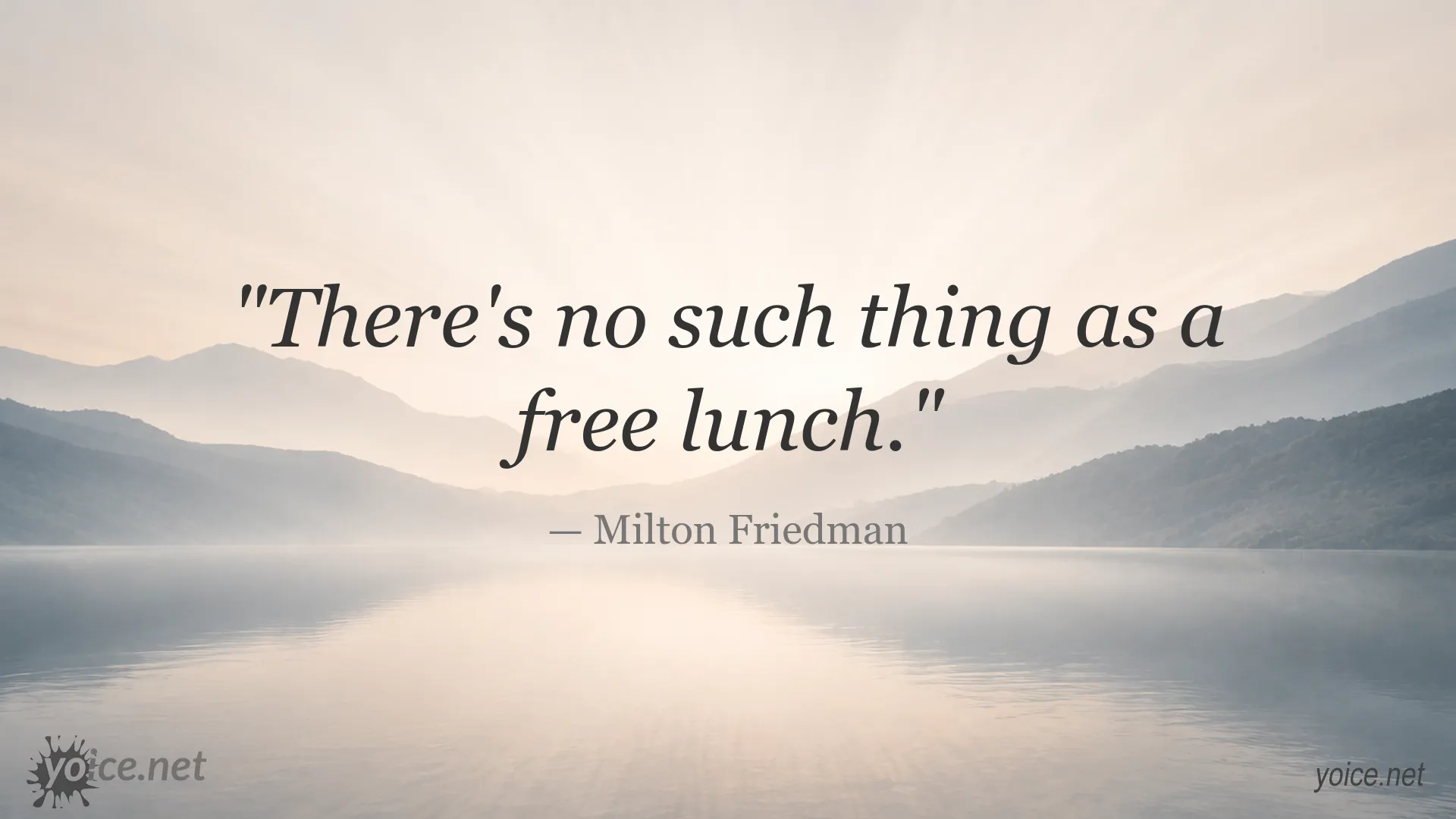 Inspirational quote image attributed to Milton Friedman