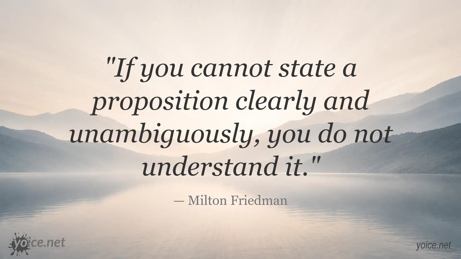 Inspirational quote image attributed to Milton Friedman