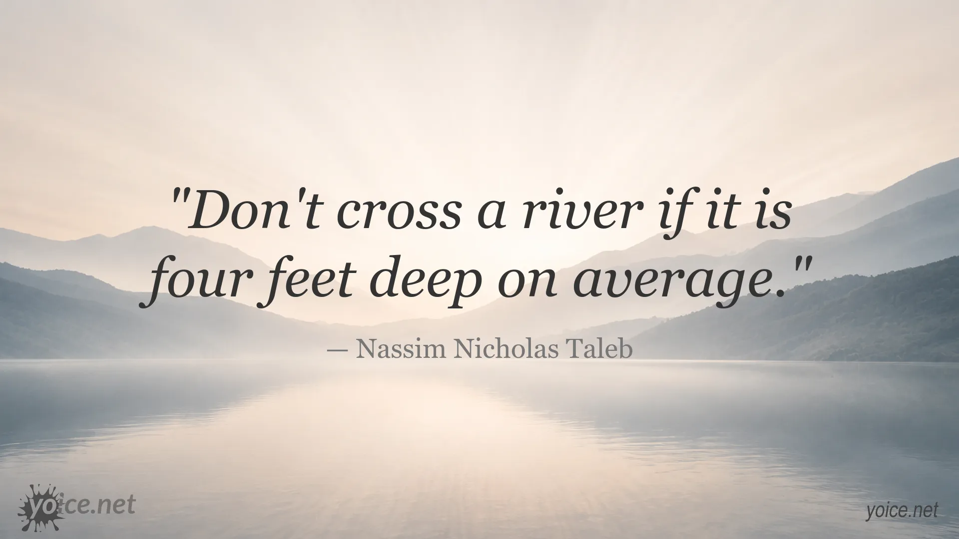 Quote image attributed to Nassim Nicholas Taleb